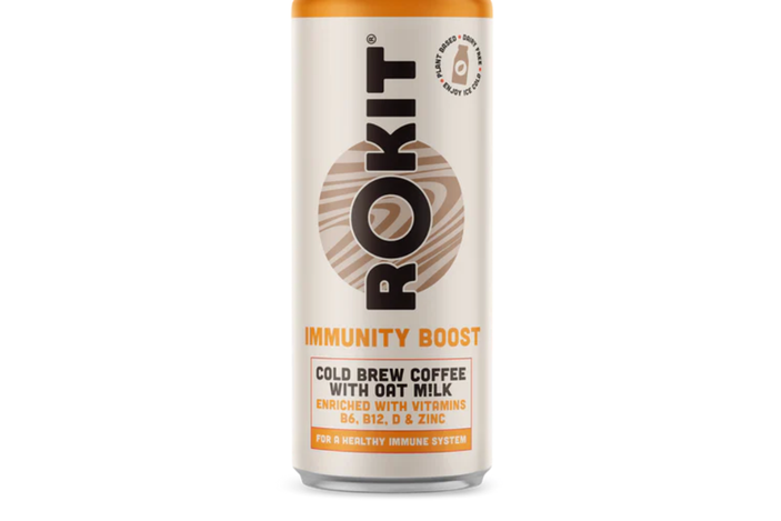 Rokit cold brew coffee with oat milk