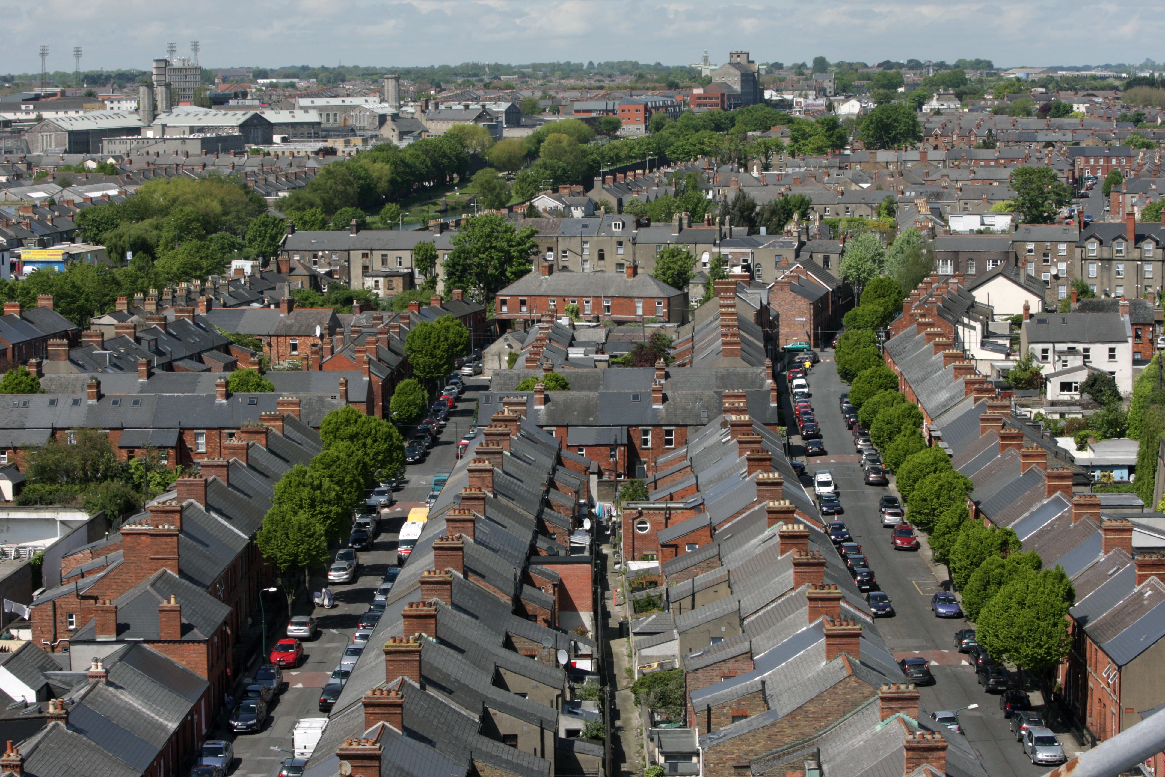 Many homes in the UK and Ireland, with their dark slate roofs and cavity walls, were built to retain heat, but will need to adapt to protect their inhabitants (Niall Carson/PA)