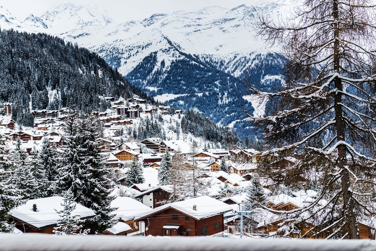 A view of the mountains over Verbier