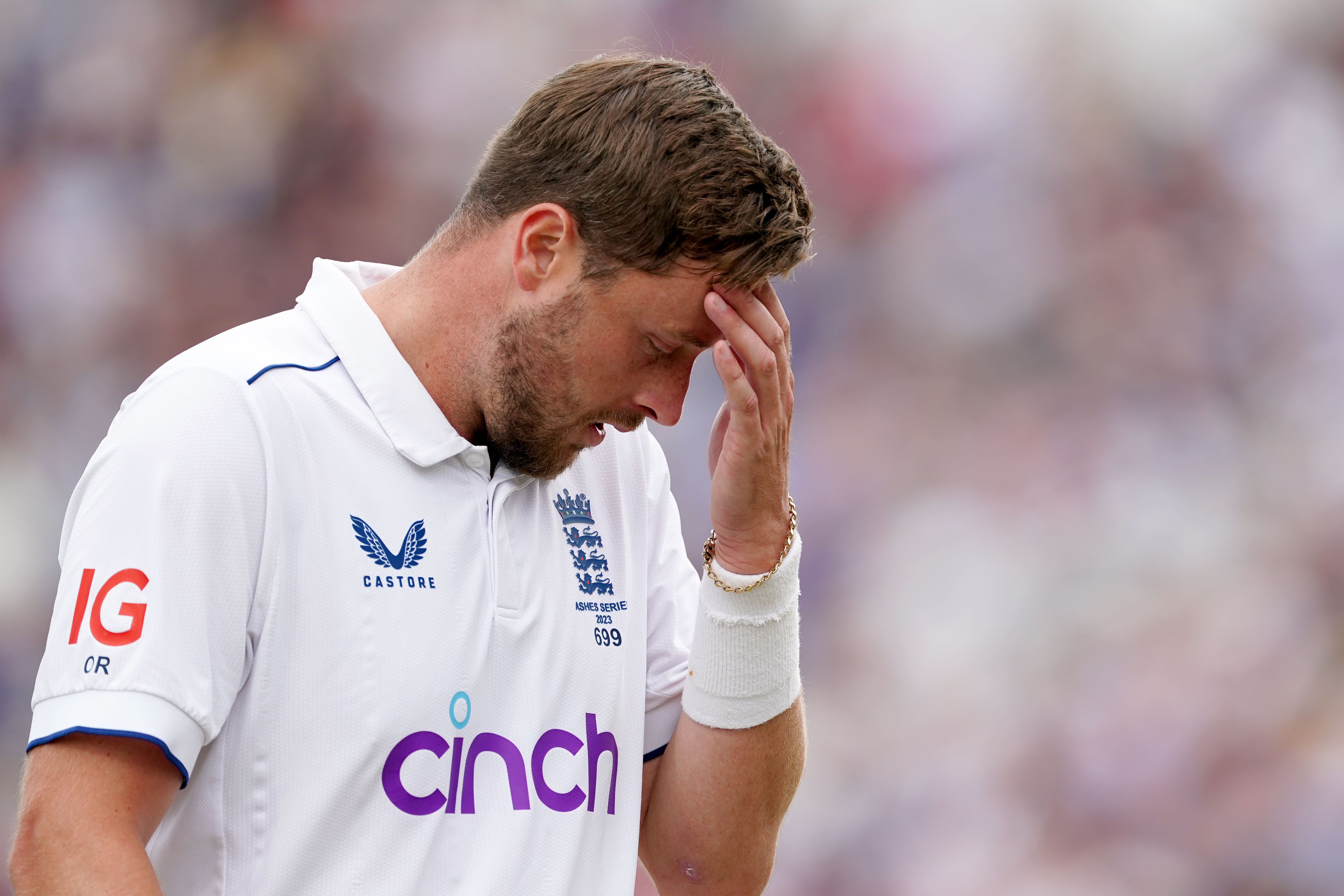 Ollie Robinson bowled just 11.2 overs in the third Ashes Test (Mike Egerton/PA)