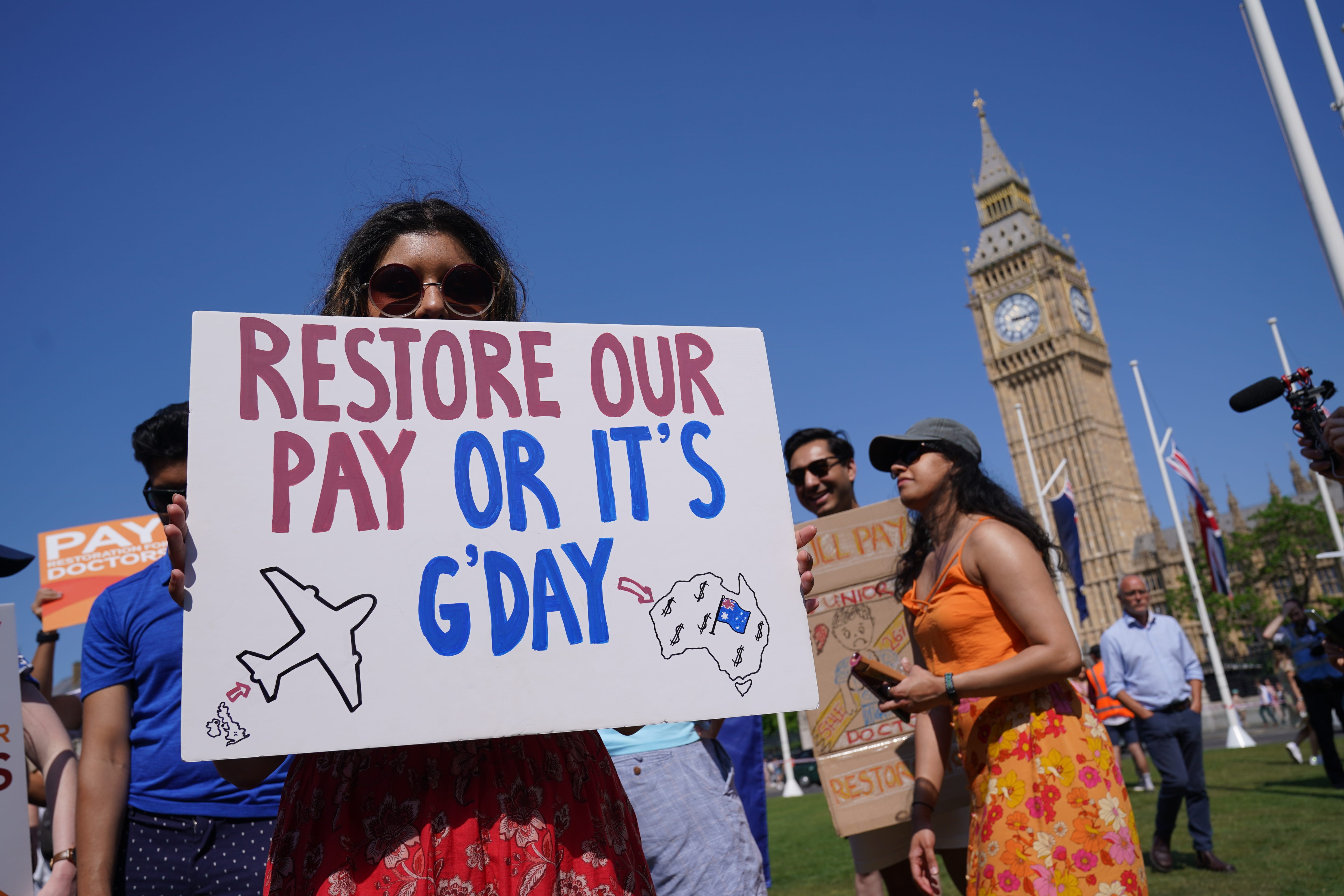 Junior doctors are striking in a bitter row over pay