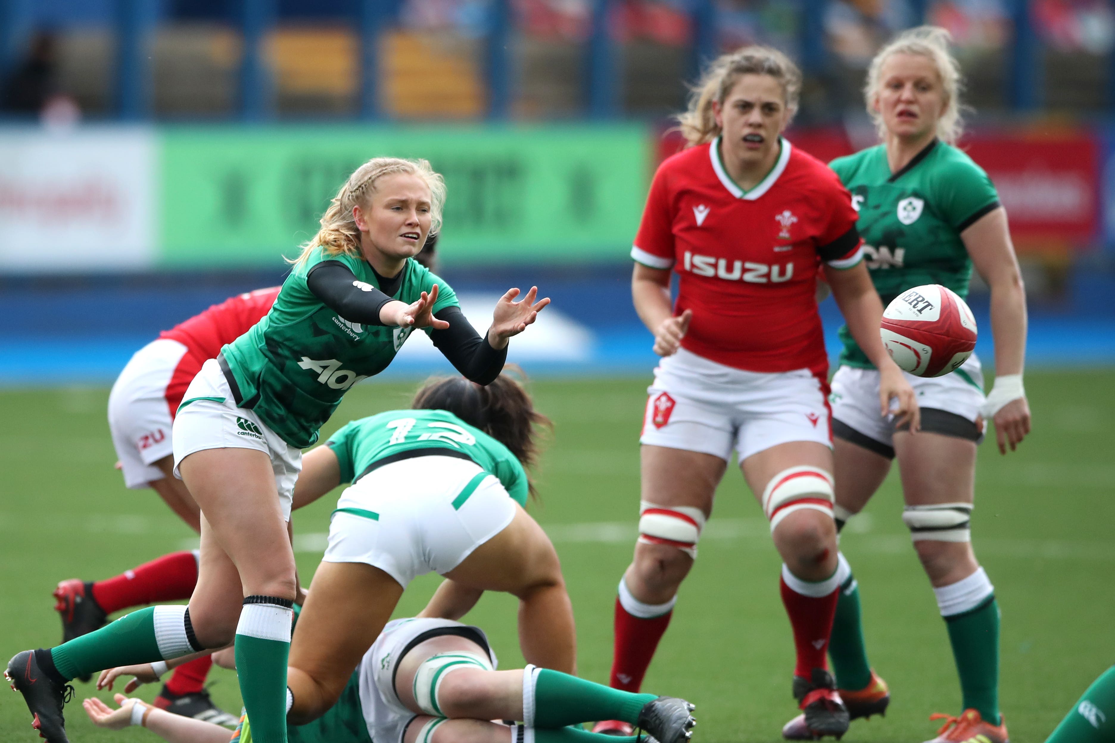 Ireland scrum-half Kathryn Dane, left, suffered a stroke in November last year (Nick Potts/PA)