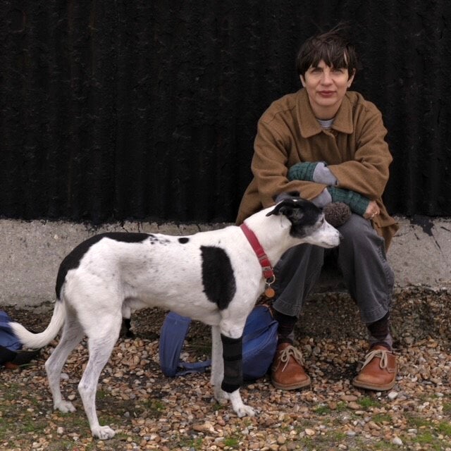 Hardie with her dog: ‘I liked the idea of communicating things, but writing always felt like a much better fit’