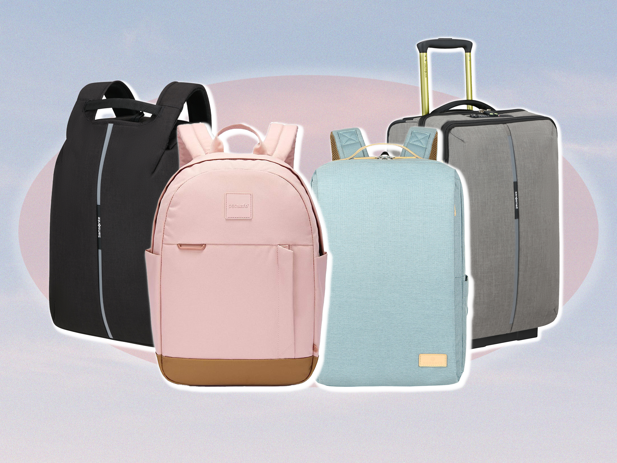 These clever luggage options have key security features, including anti-cut material