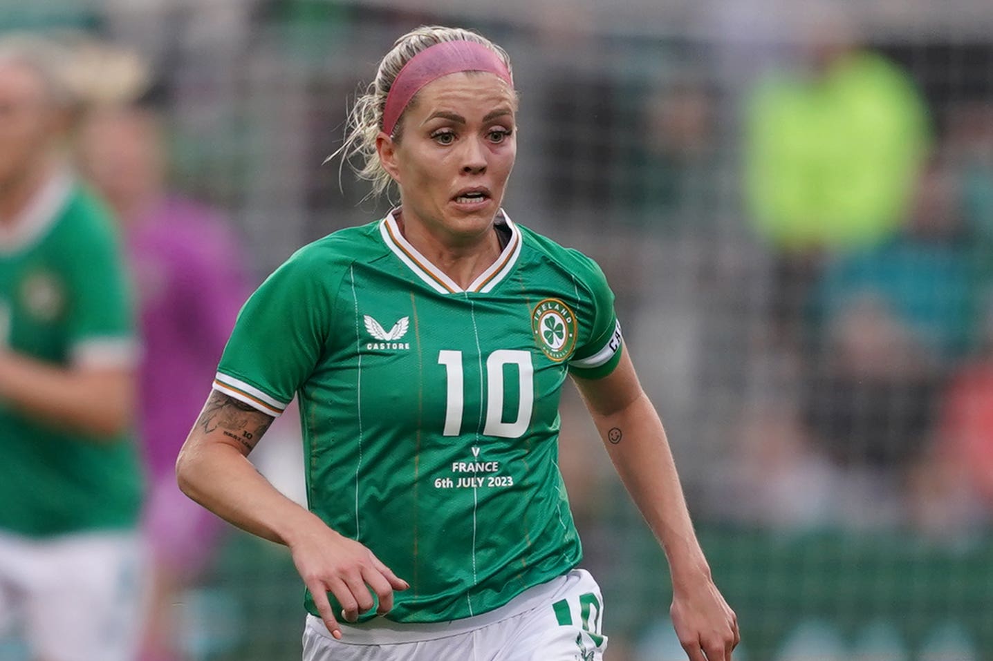 Denise O’Sullivan was taken to hospital after the behind-closed-doors match turned nasty