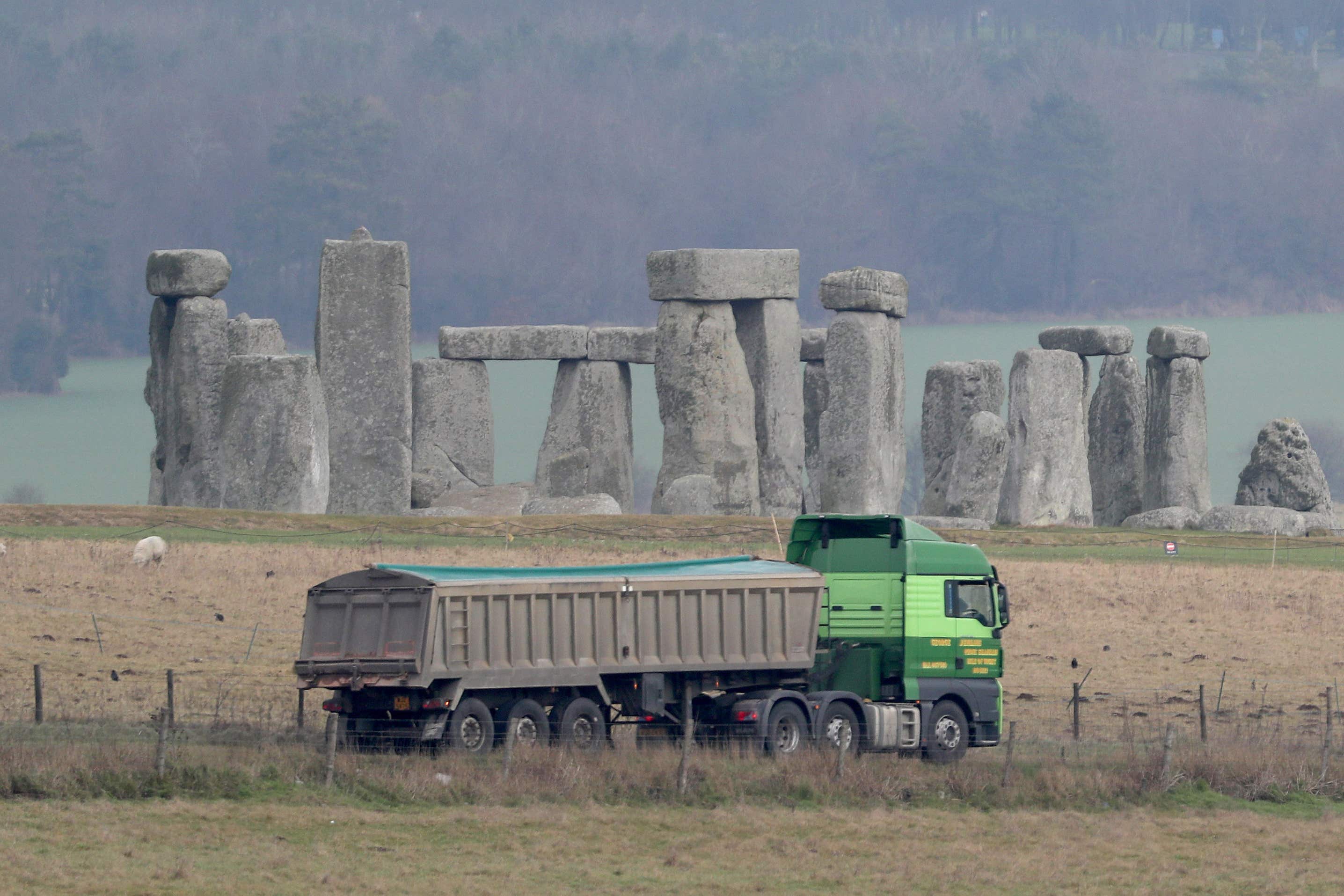 Plans involve overhauling eight miles of the A303, pictured here, including digging the two-mile tunnel