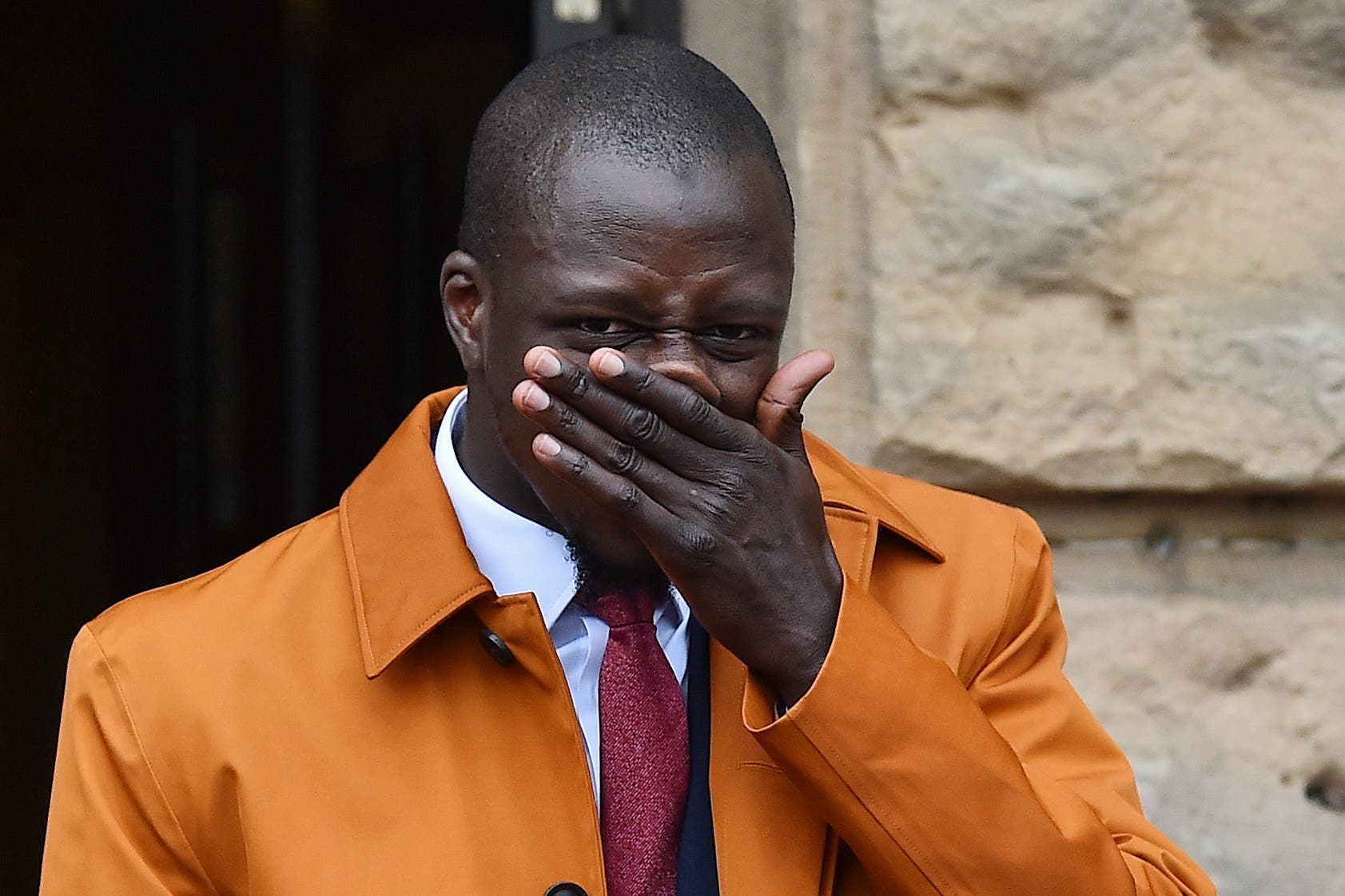 Manchester City footballer Benjamin Mendy leaves Chester Crown Court having been found not guilty of one count rape and one of attempted rape. Picture date: Friday July 14, 2023.