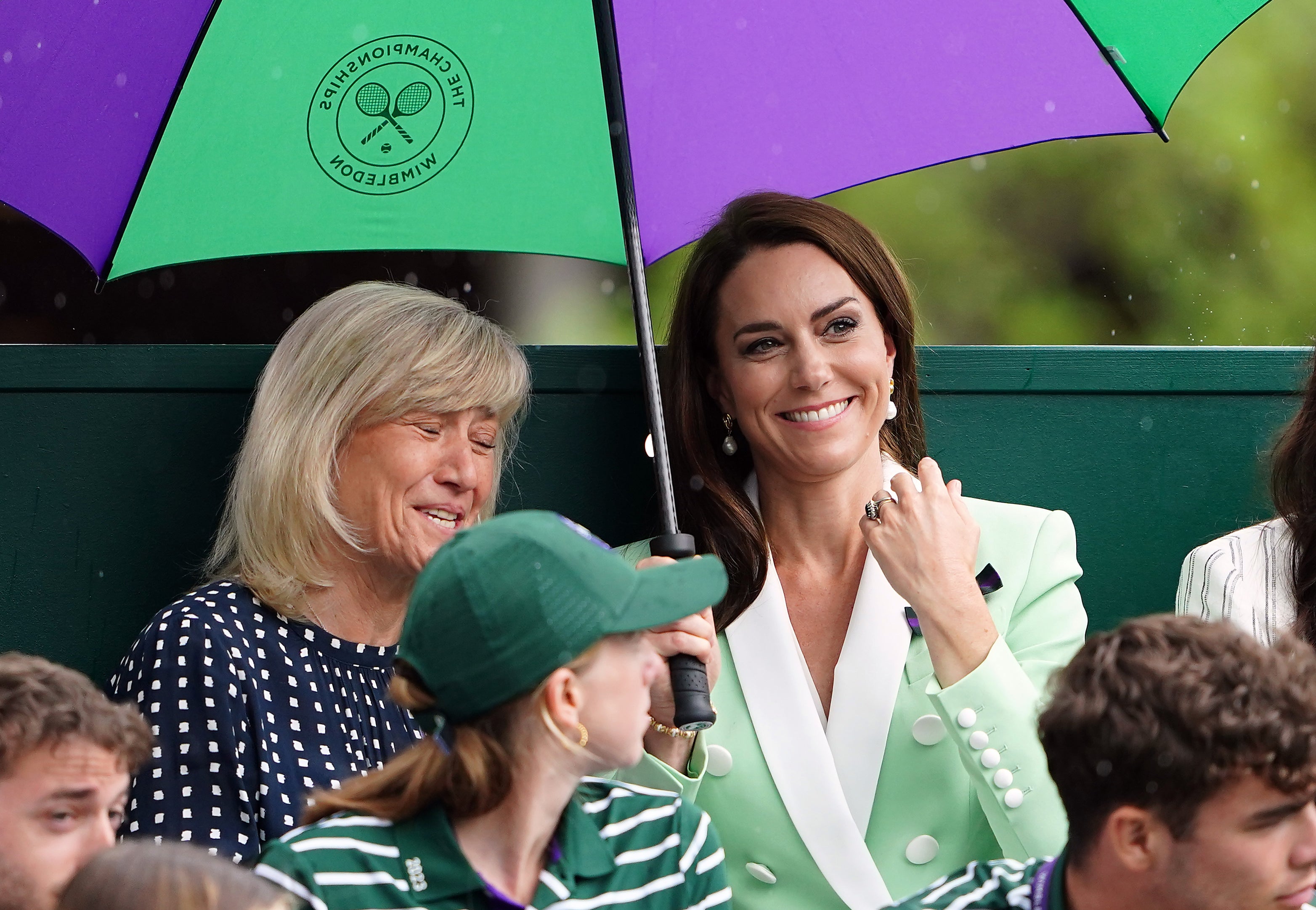 The Princess of Wales, pictured at the second day of Wimbledon, will return to the tennis tournament today