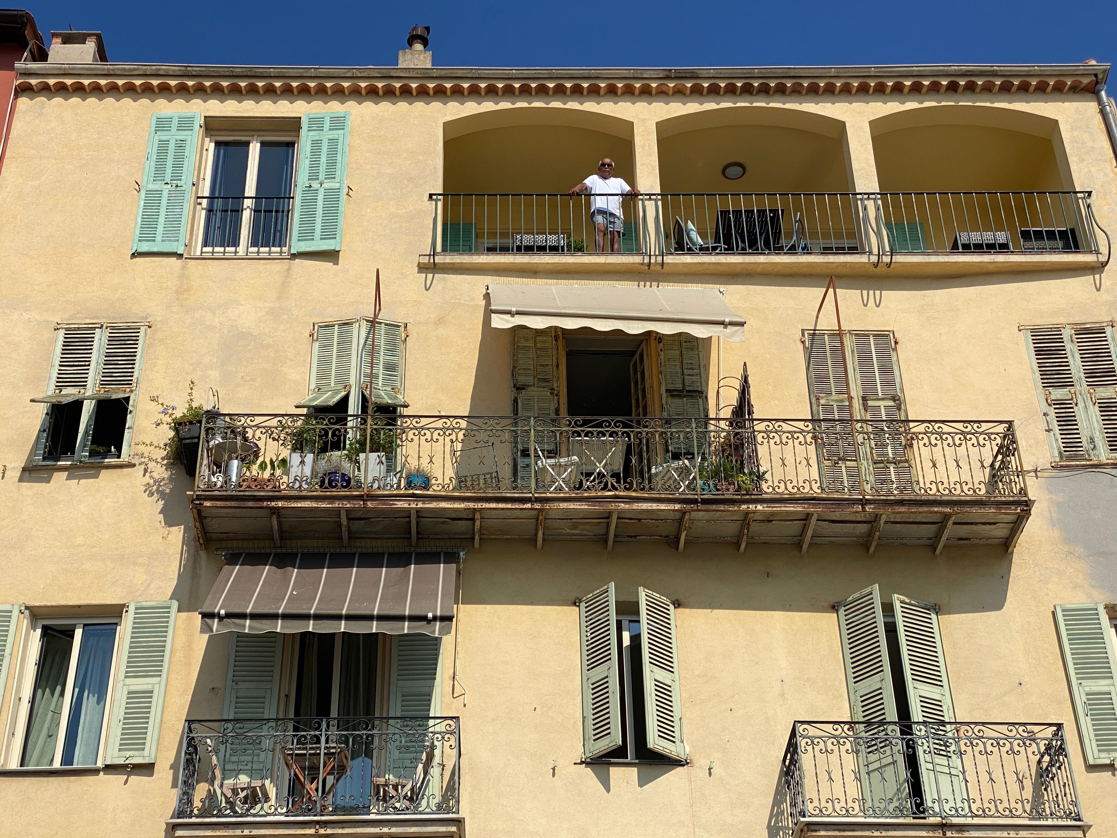 Playing safe: hotel balconies overlooking the Mediterranean