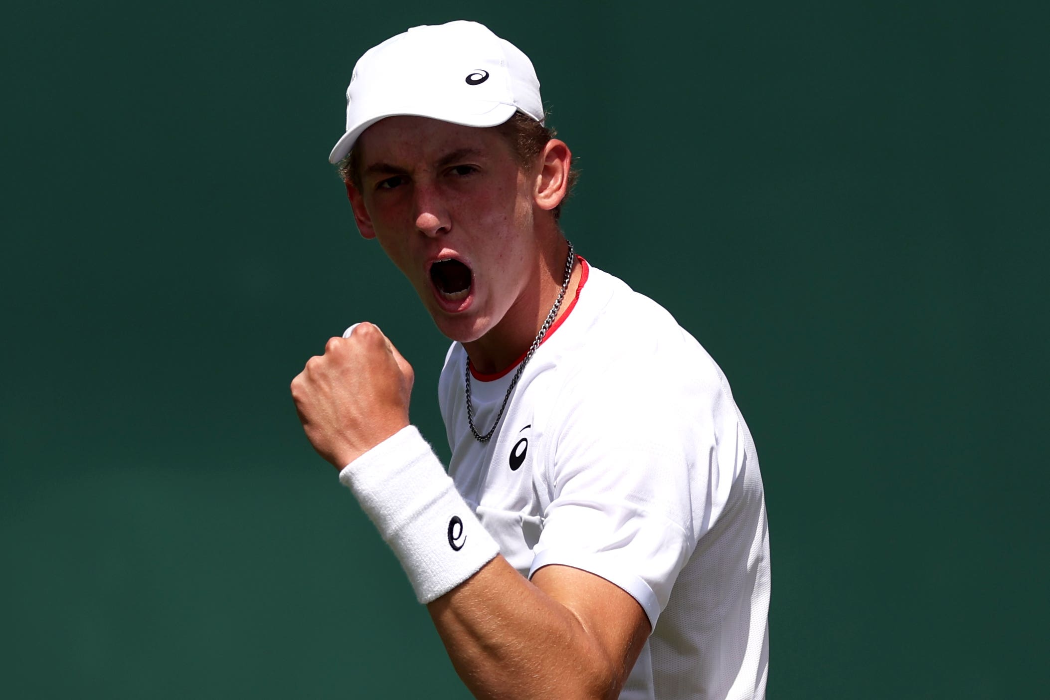 Henry Searle is through to the boys’ singles final (Steven Paston/PA)