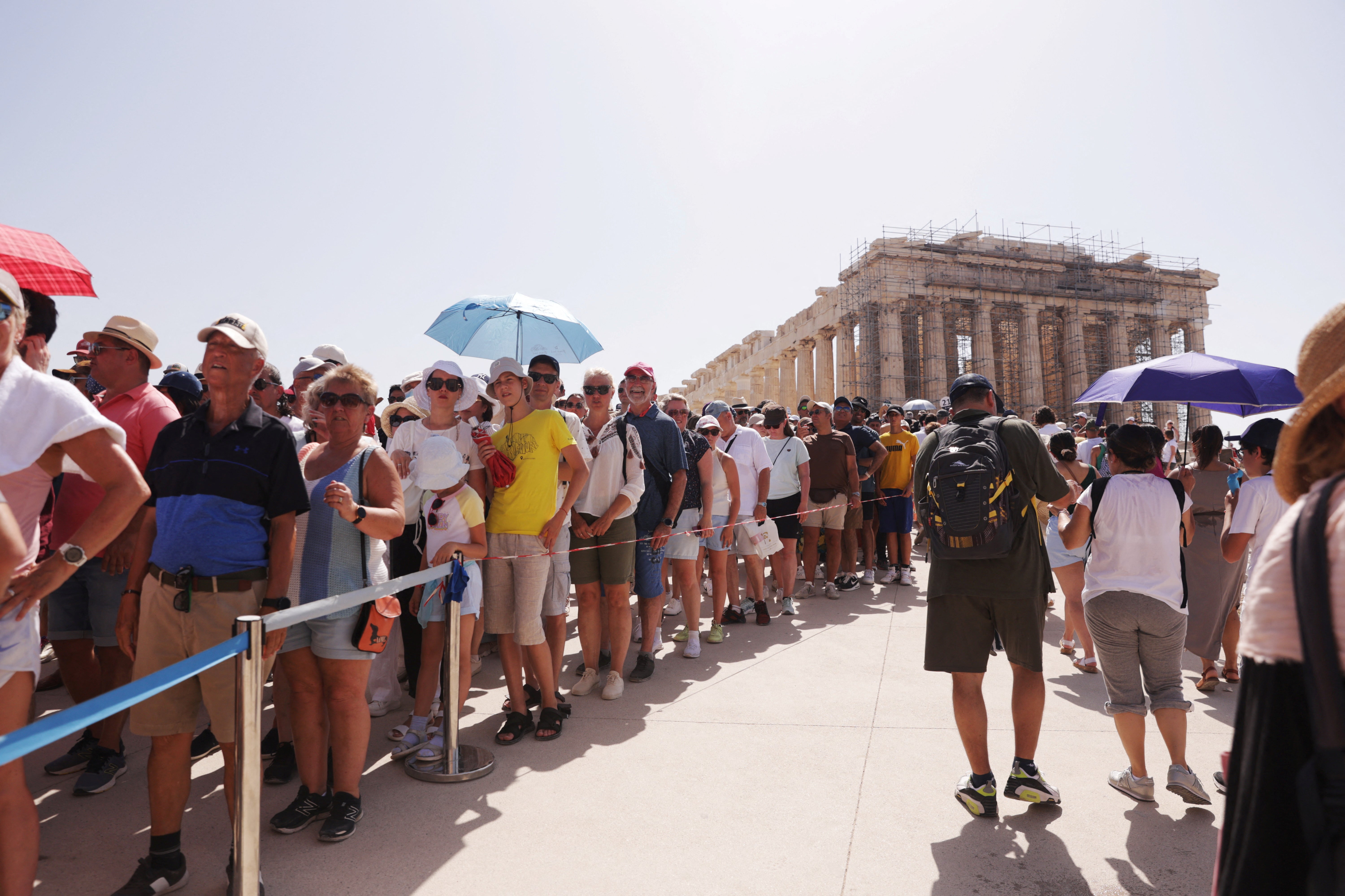 The Greek government has closed all outdoor spaces, from municipal parks to archaeological sites like the Acropolis from noon each day