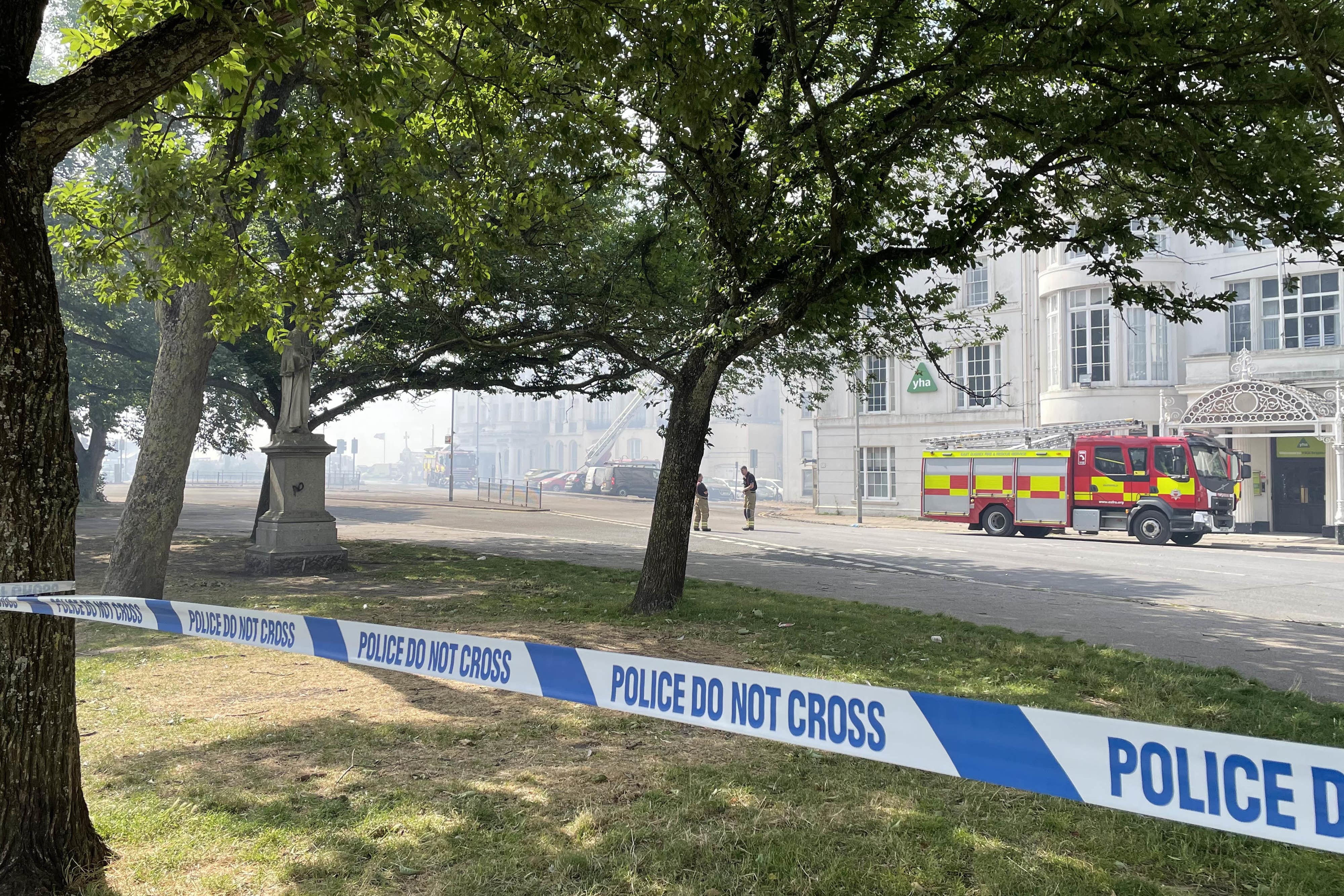 Firefighters have been tackling a blaze at the Royal Albion Hotel in Brighton (Anahita Hossein-Pour/PA)