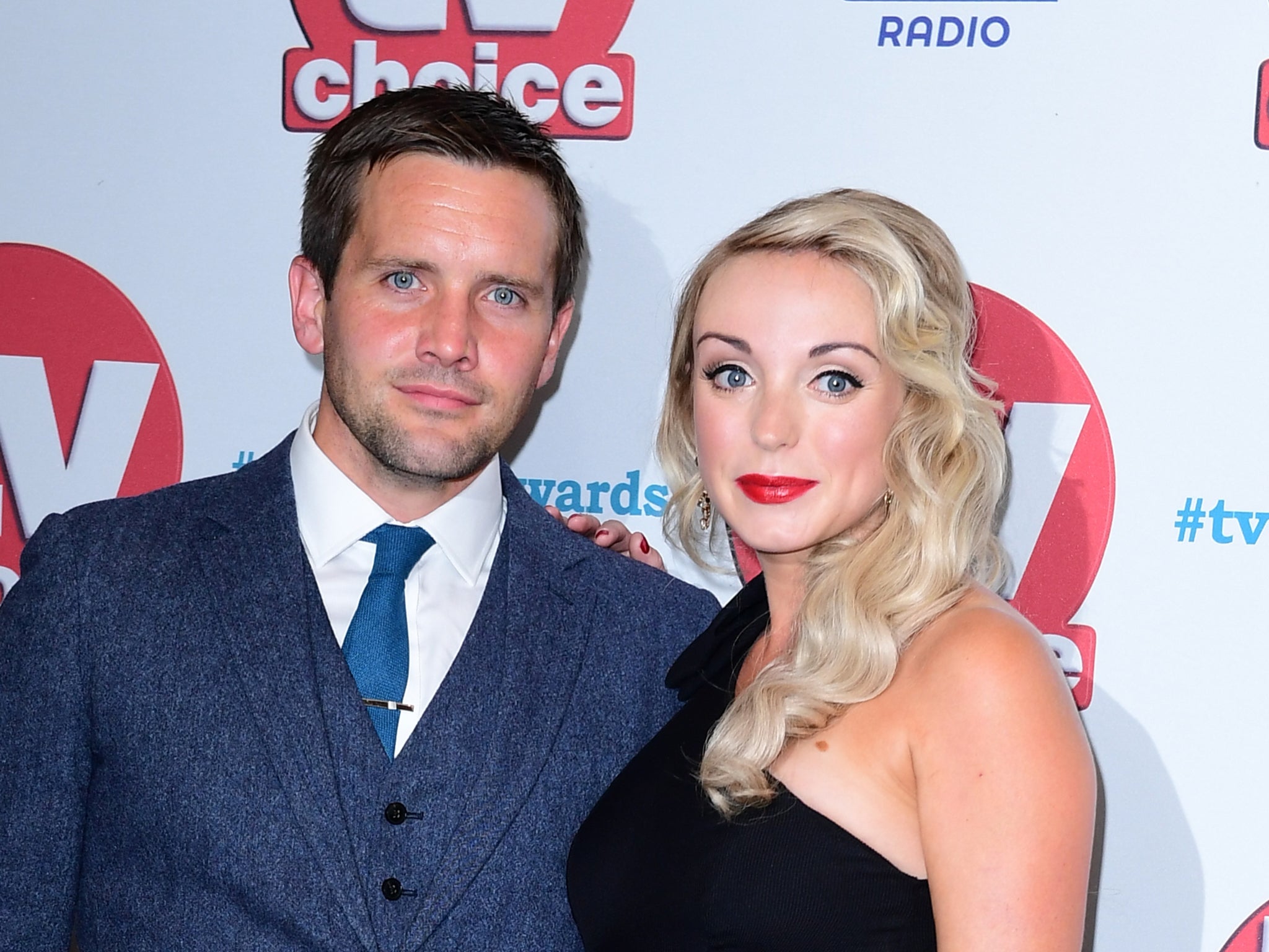 Jack Ashton and Helen George pictured in 2017