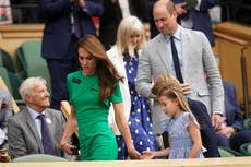 Kate Middleton and Princess Charlotte wear matching ruffles for eight-year-old’s first Wimbledon