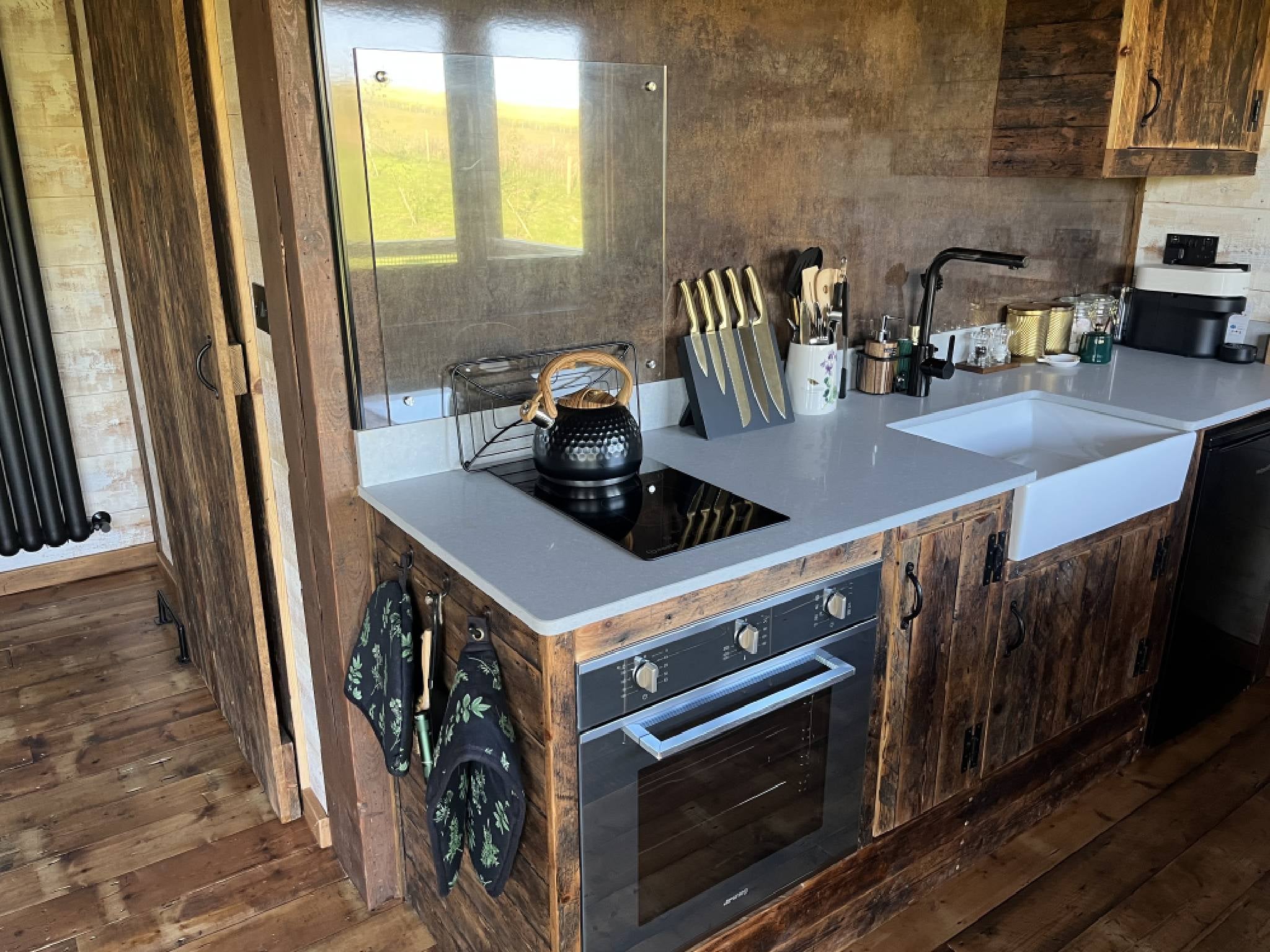 There’s a fully equipped kitchen complete with a Nespresso machine