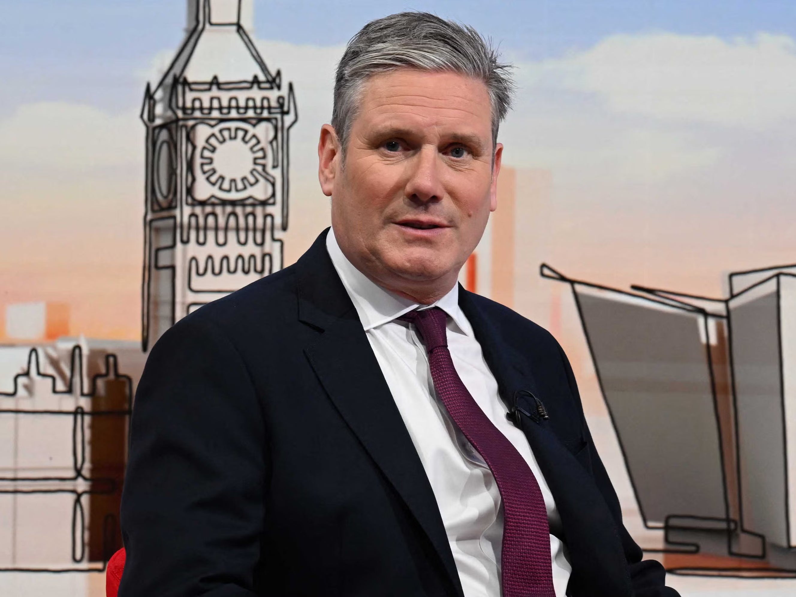 Mr Starmer said he doesn’t mind ‘ruffling feathers’ with the Labour left