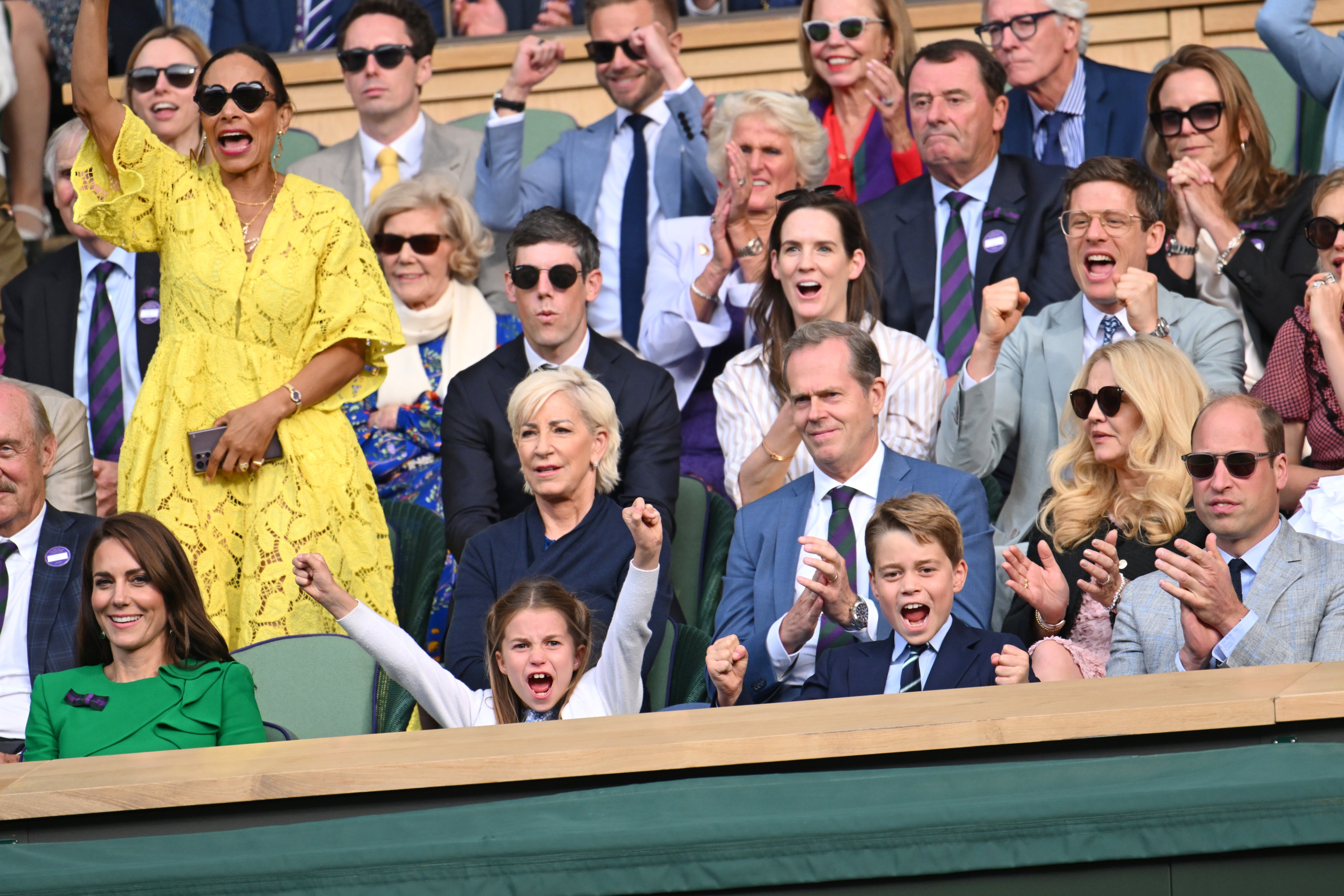 The royals are all keen tennis fans