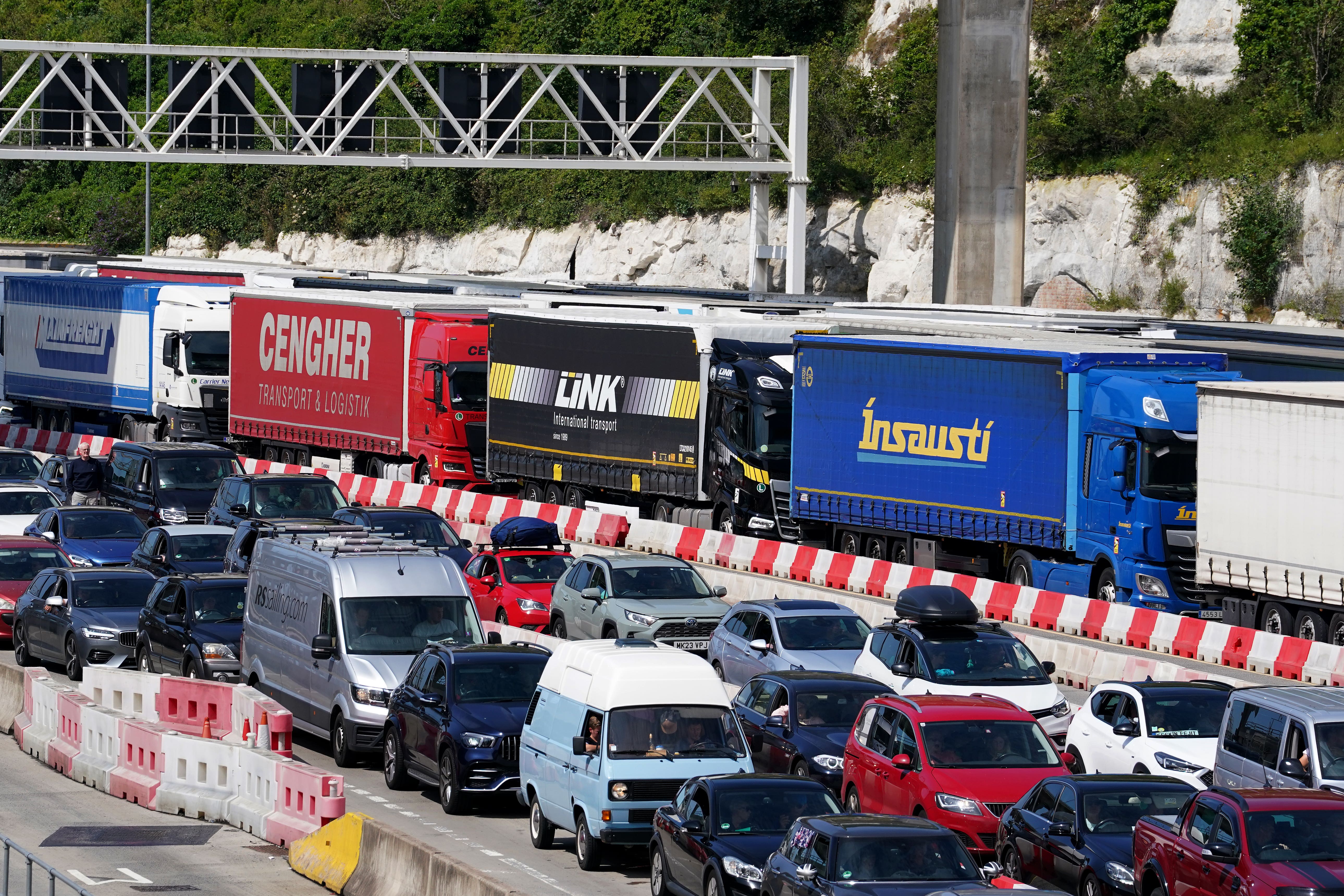 Port of Dover bosses have taken a series of measures aimed at minimising queues during the summer getaway (Gareth Fuller/PA)