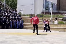 Just Stop Oil supporter disrupts own graduation ceremony at University of Exeter
