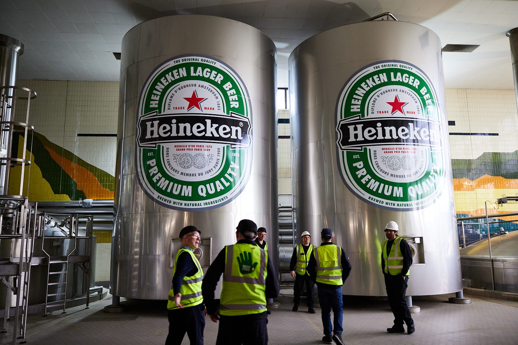 Heineken is installing a heat pump network to decarbonise its Manchester brewery (Heineken/PA)