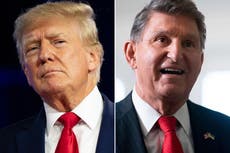 Trump news – live: Manchin run could help Trump as ex-president eyes two of his GOP 2024 rivals for VP