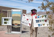 Death Valley nears record high temperature as heatwaves sweep the world