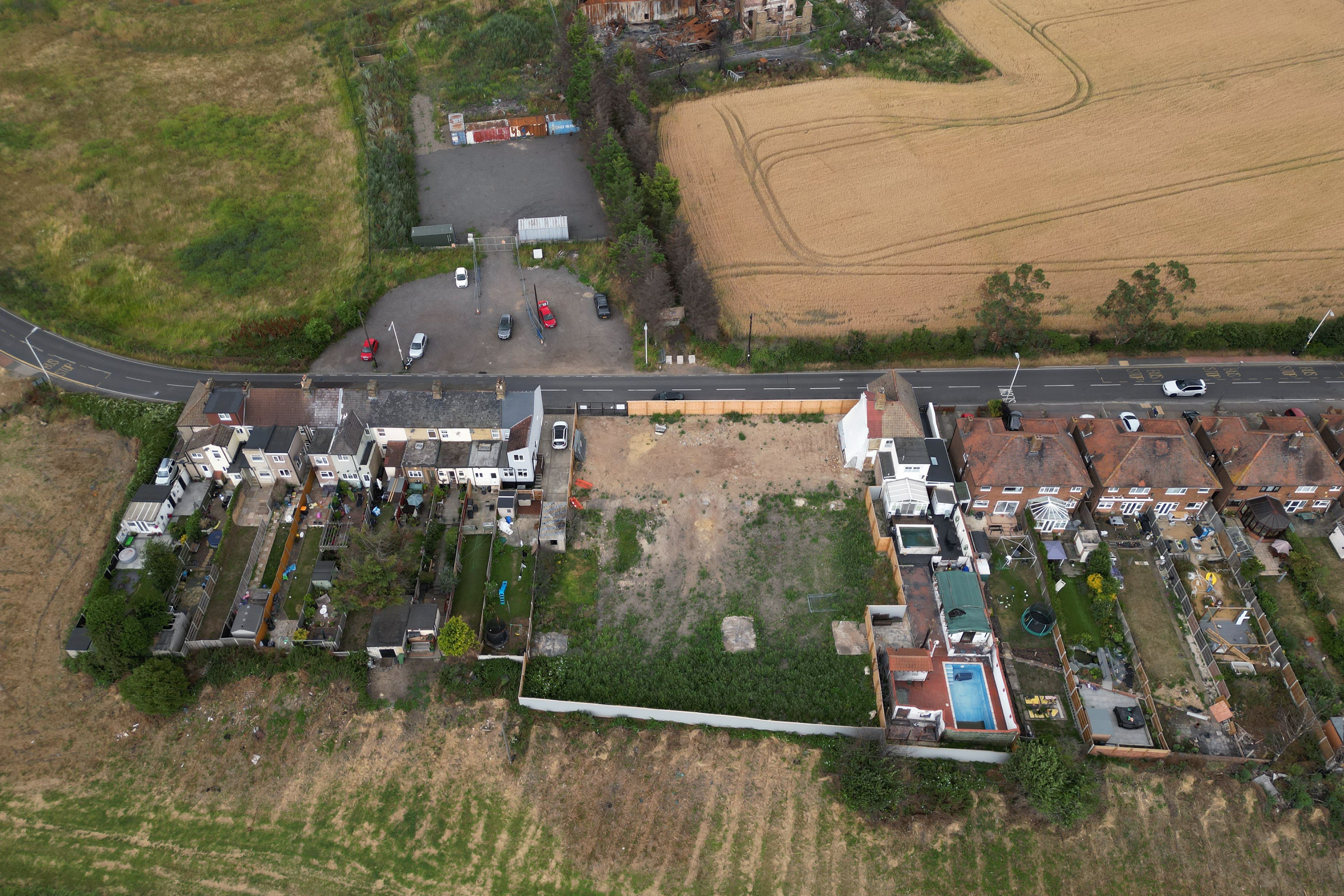 The rebuilding of homes lost in the fire is yet to begin (PA)