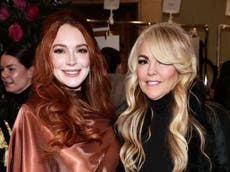 Lindsay Lohan’s mum Dina says she gave birth ‘two days earlier’ than her due date