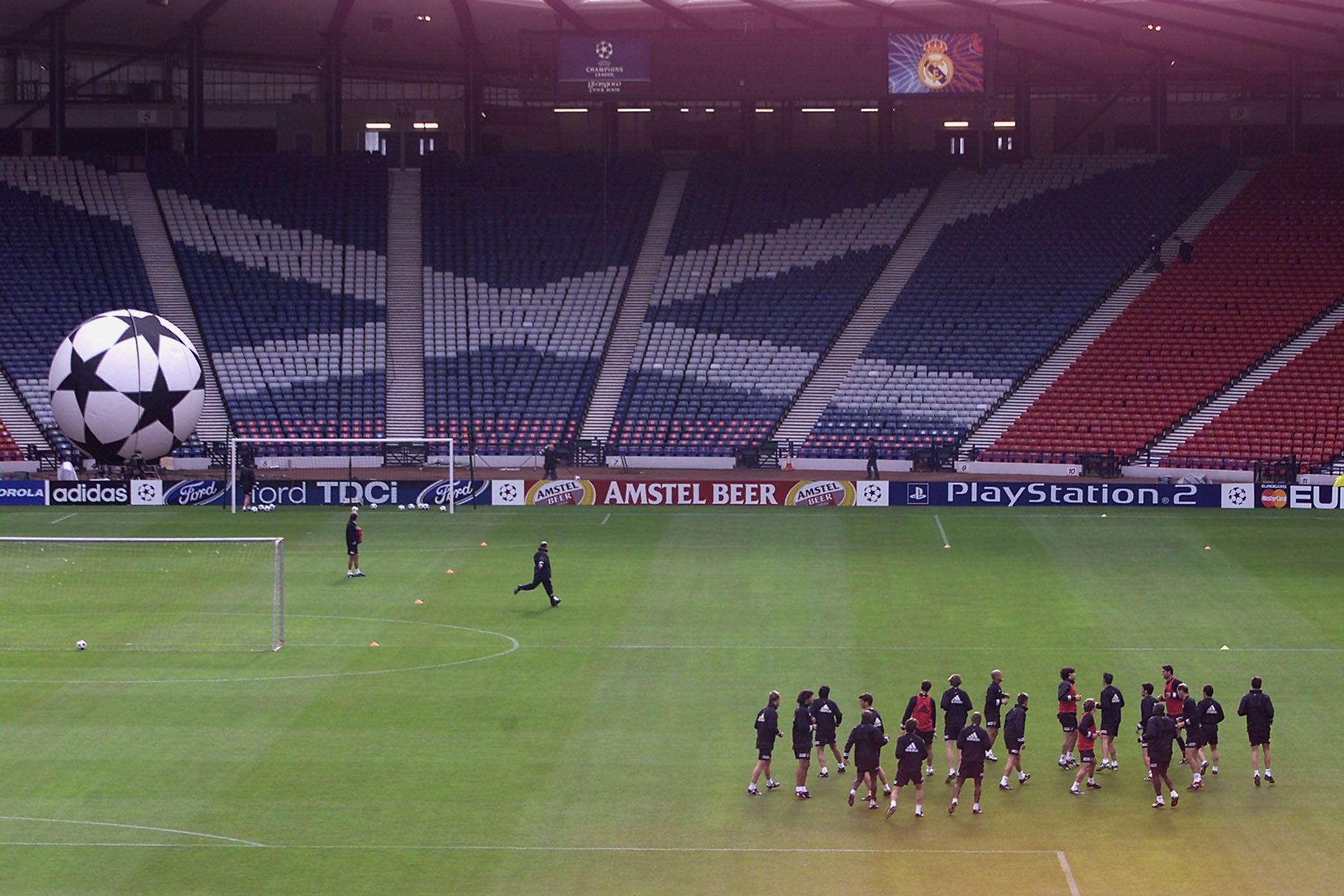 Hampden Park was the host for the 2002 Champions League final