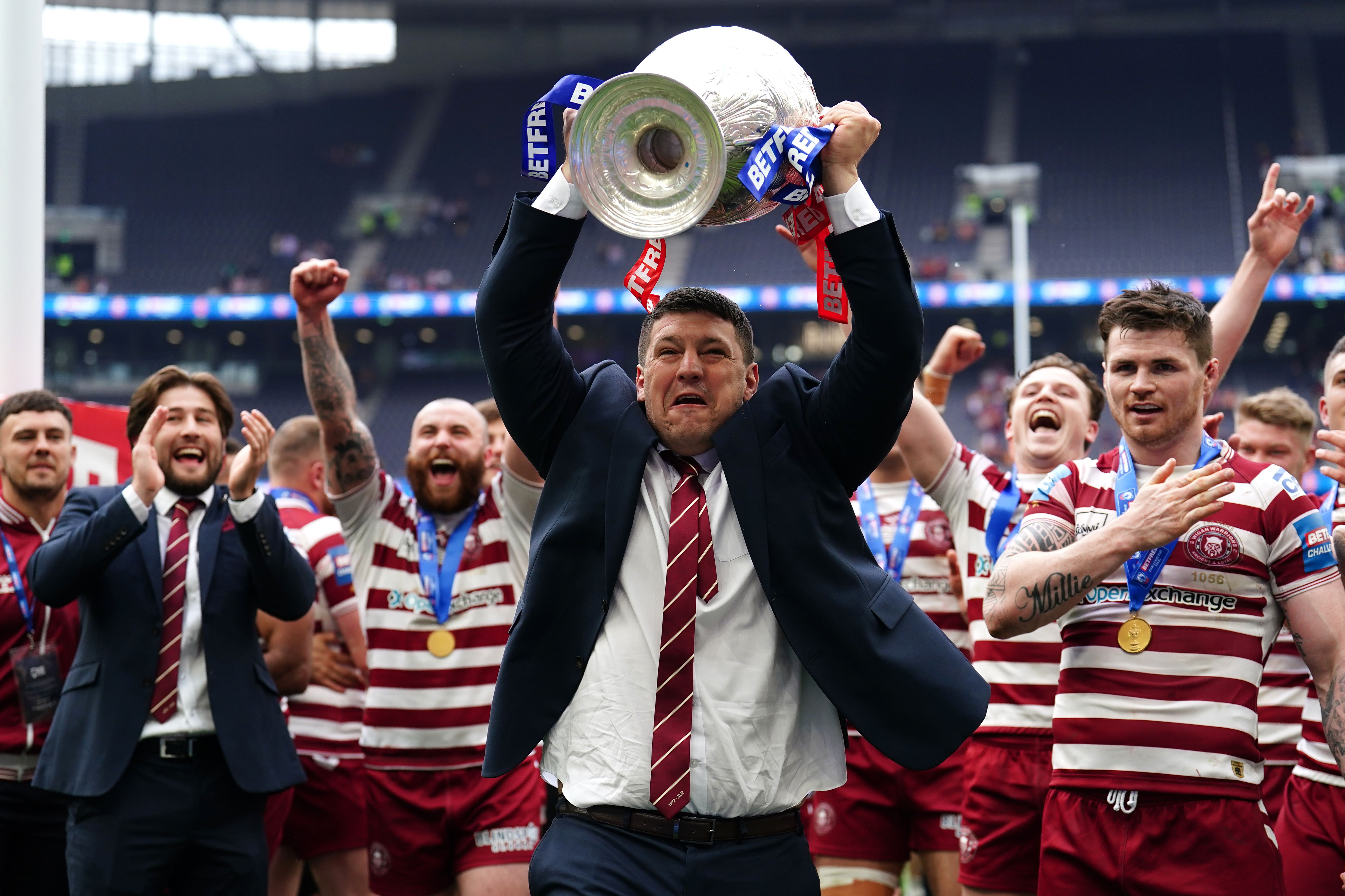 Wigan head coach Matt Peet led the club to victory in last season’s Challenge Cup final (Mike Egerton/PA)