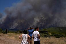 France and Italy send firefighting planes to Greece as several wildfires burn around the capital