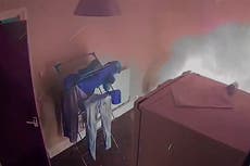 E-bike owner runs for his life as battery explodes while charging