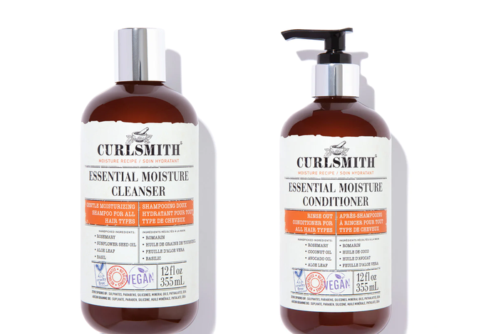 Curlsmith essential moisture cleanser and conditioner
