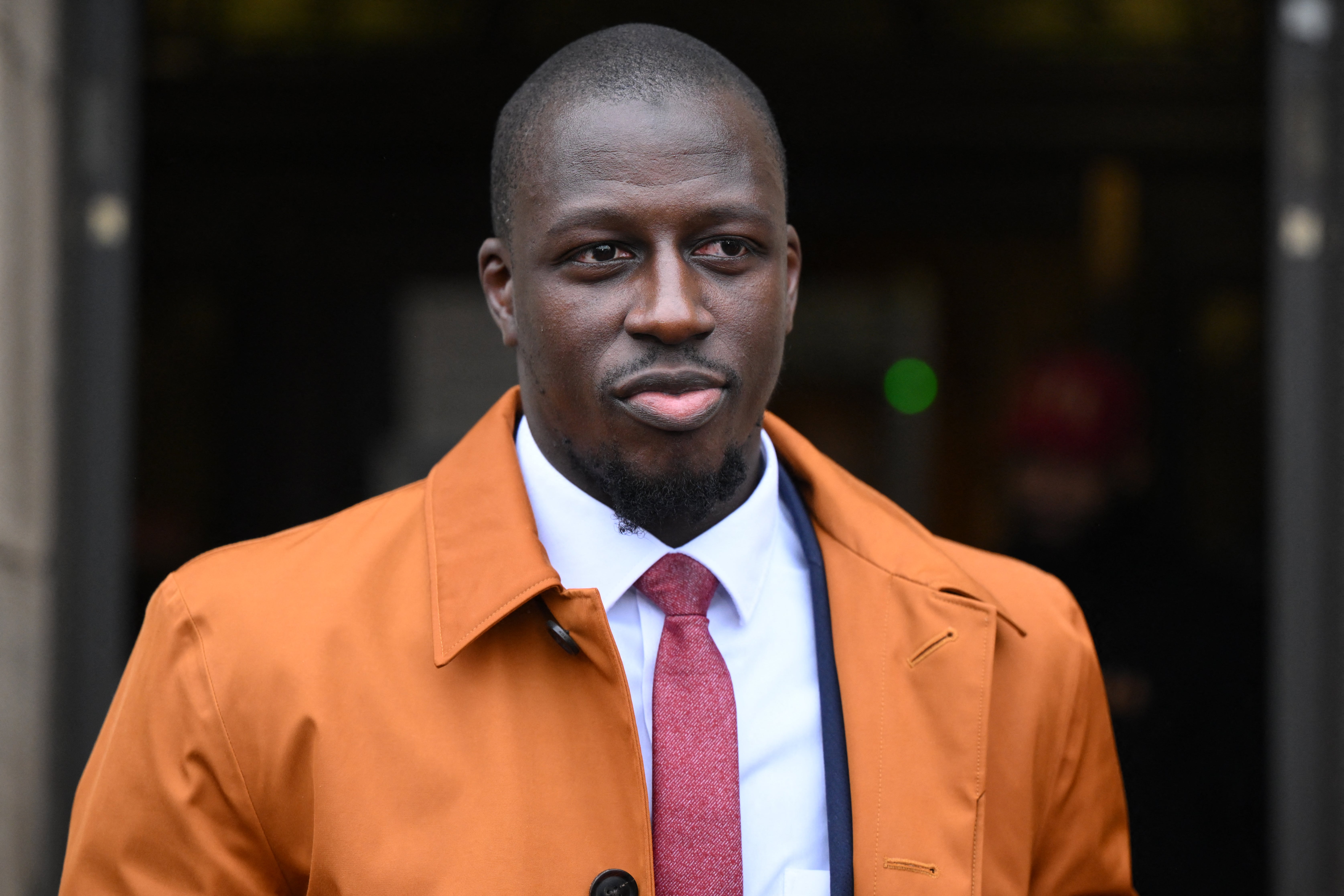 Benjamin Mendy outside Chester Crown Court