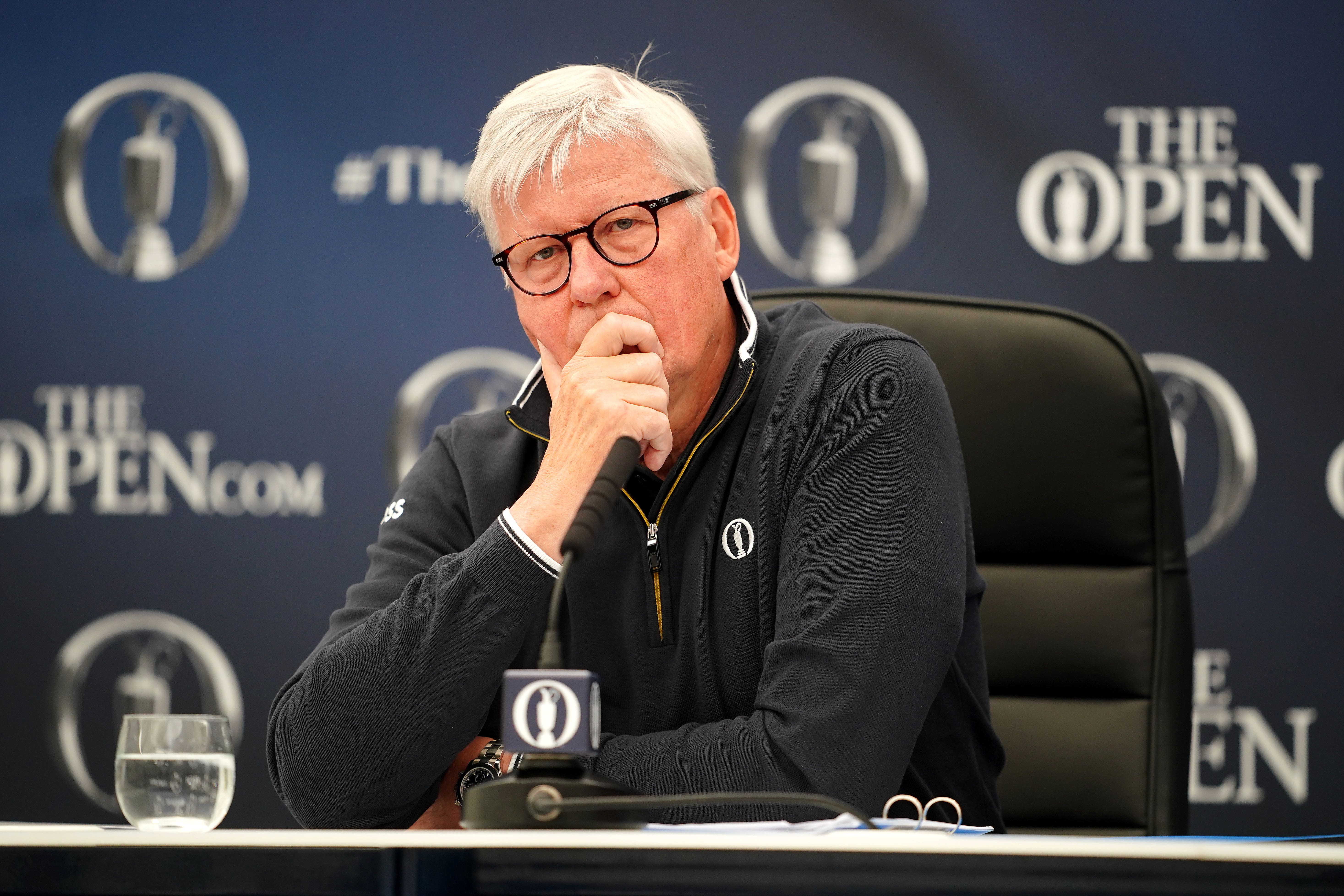 R&A chief executive Martin Slumbers said he had not received any intelligence regarding a possible protest during the Open at Royal Liverpool (Peter Byrne/PA)