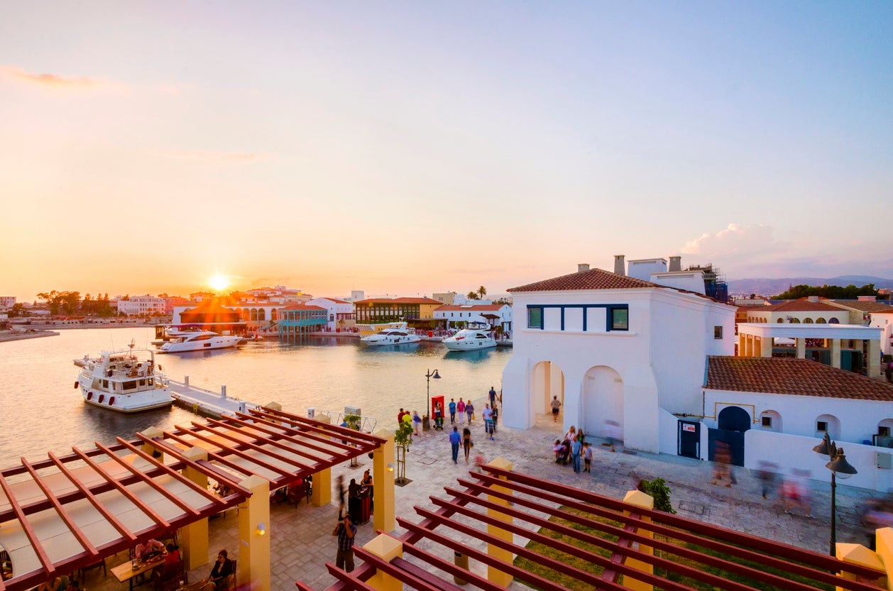 The marina in Limassol city