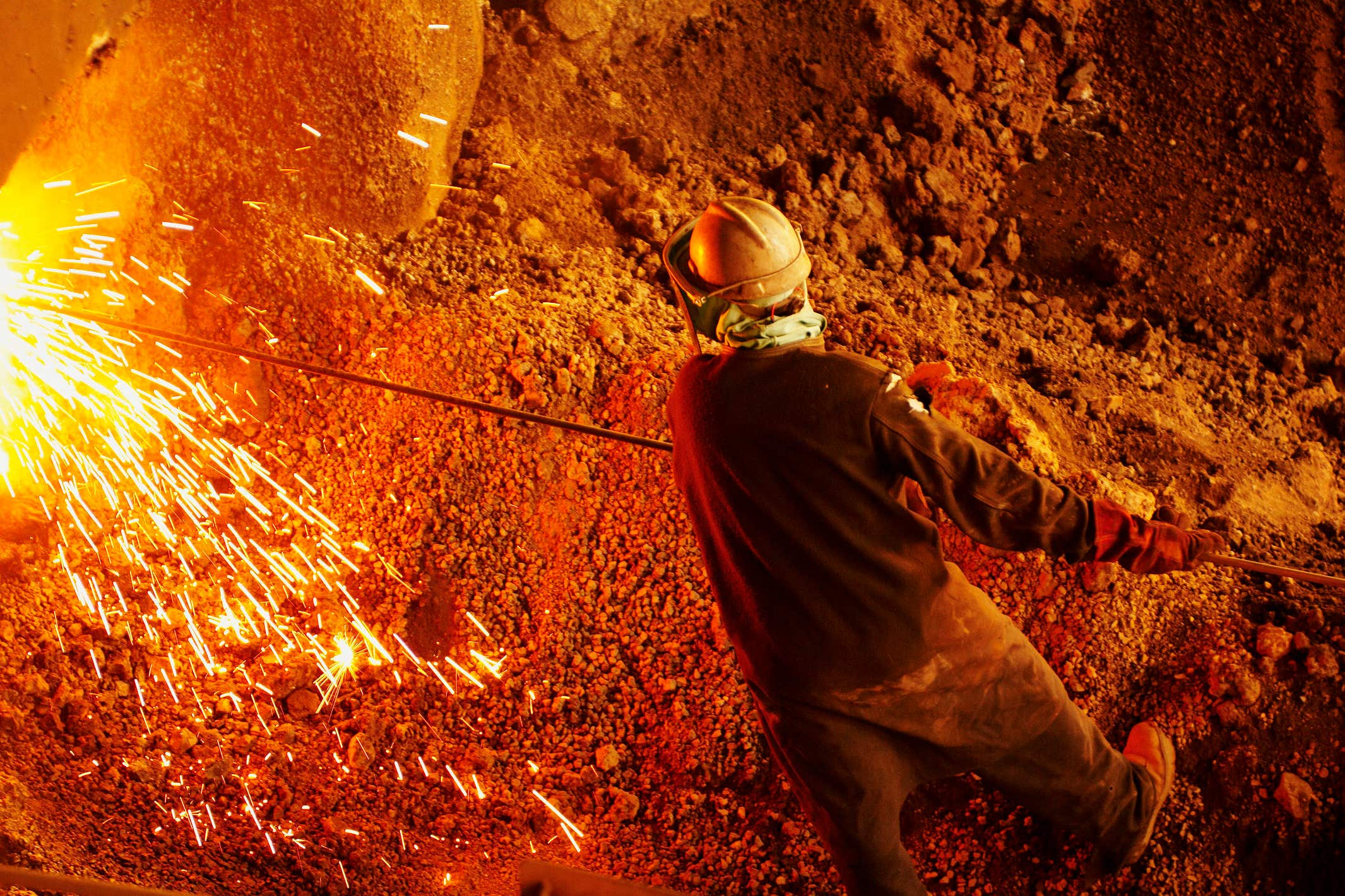 The Lion ferrochrome smelter, South Africa (Xstrata/PA)