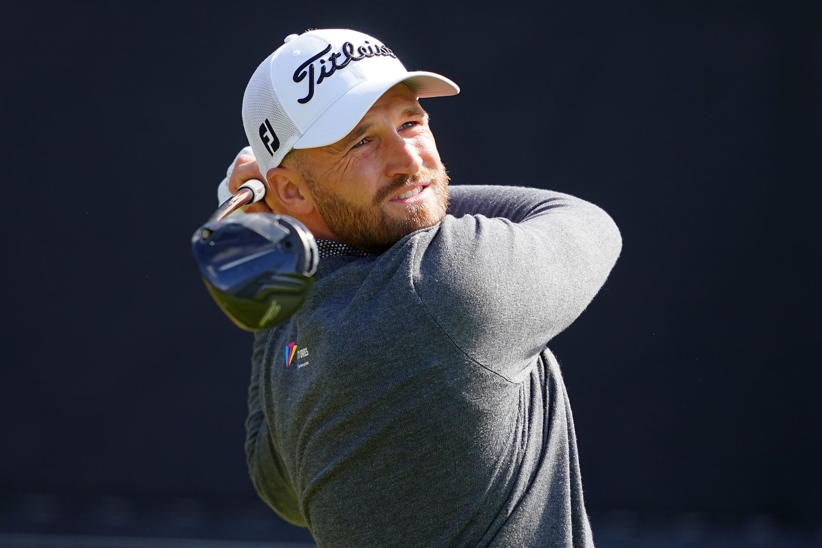 US Open champion Wyndham Clark had a mishap on the 14th hole at Royal Liverpool (Peter Byrne/PA)