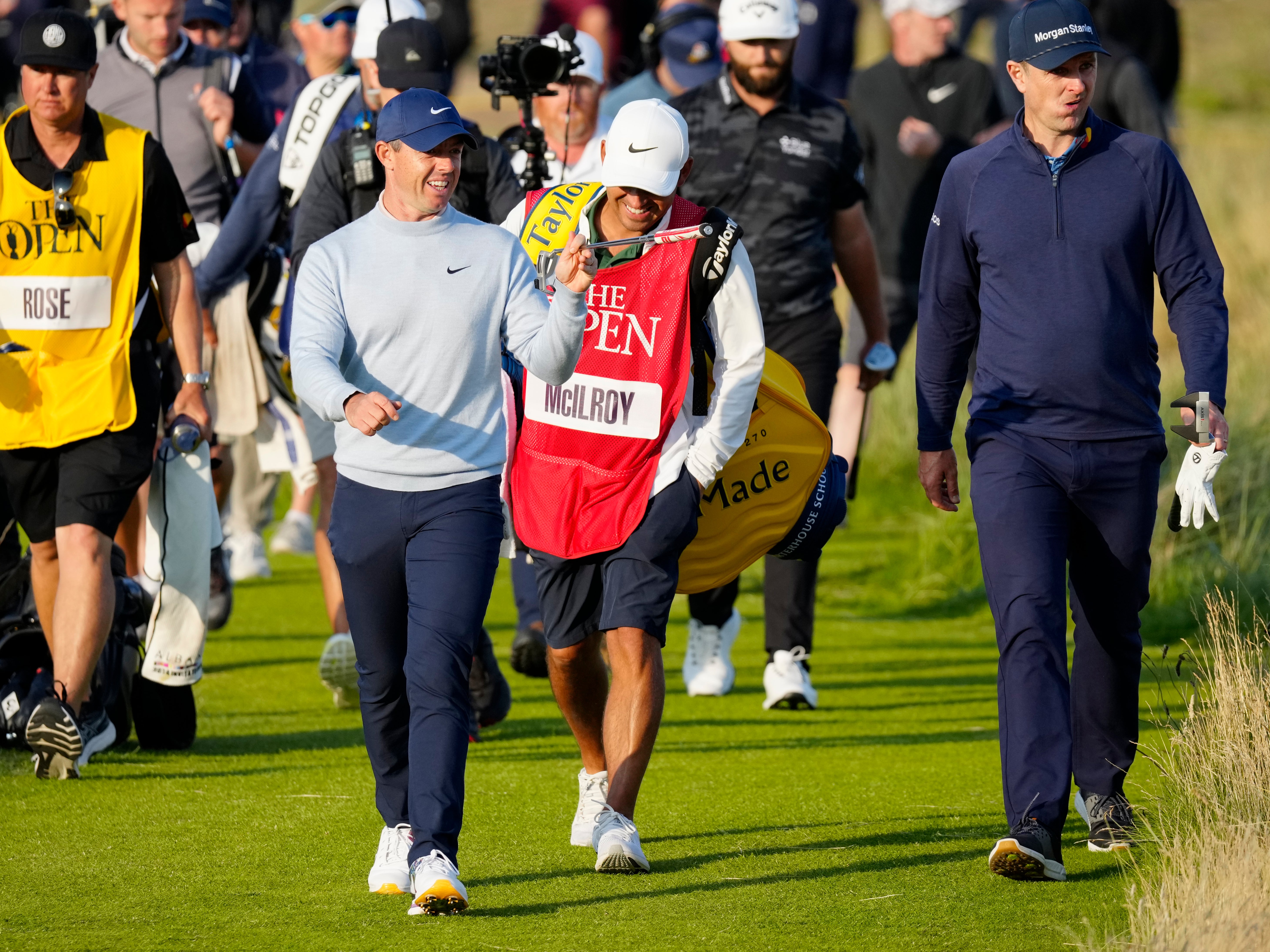 Rory McIlroy fought hard in his opening round at Royal Liverpool