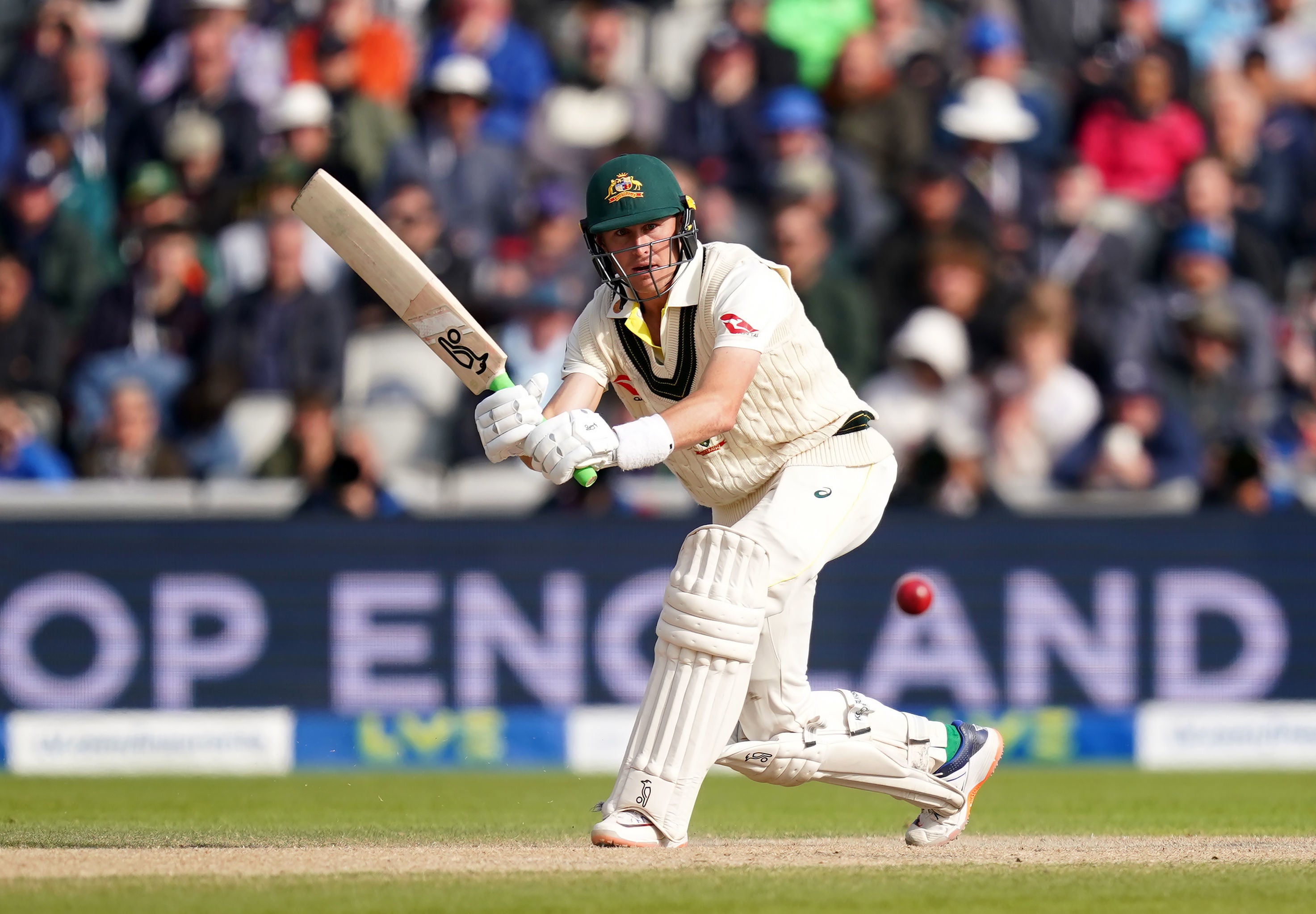 Marnus Labuschagne guided Australia to the close despite the loss of four wickets