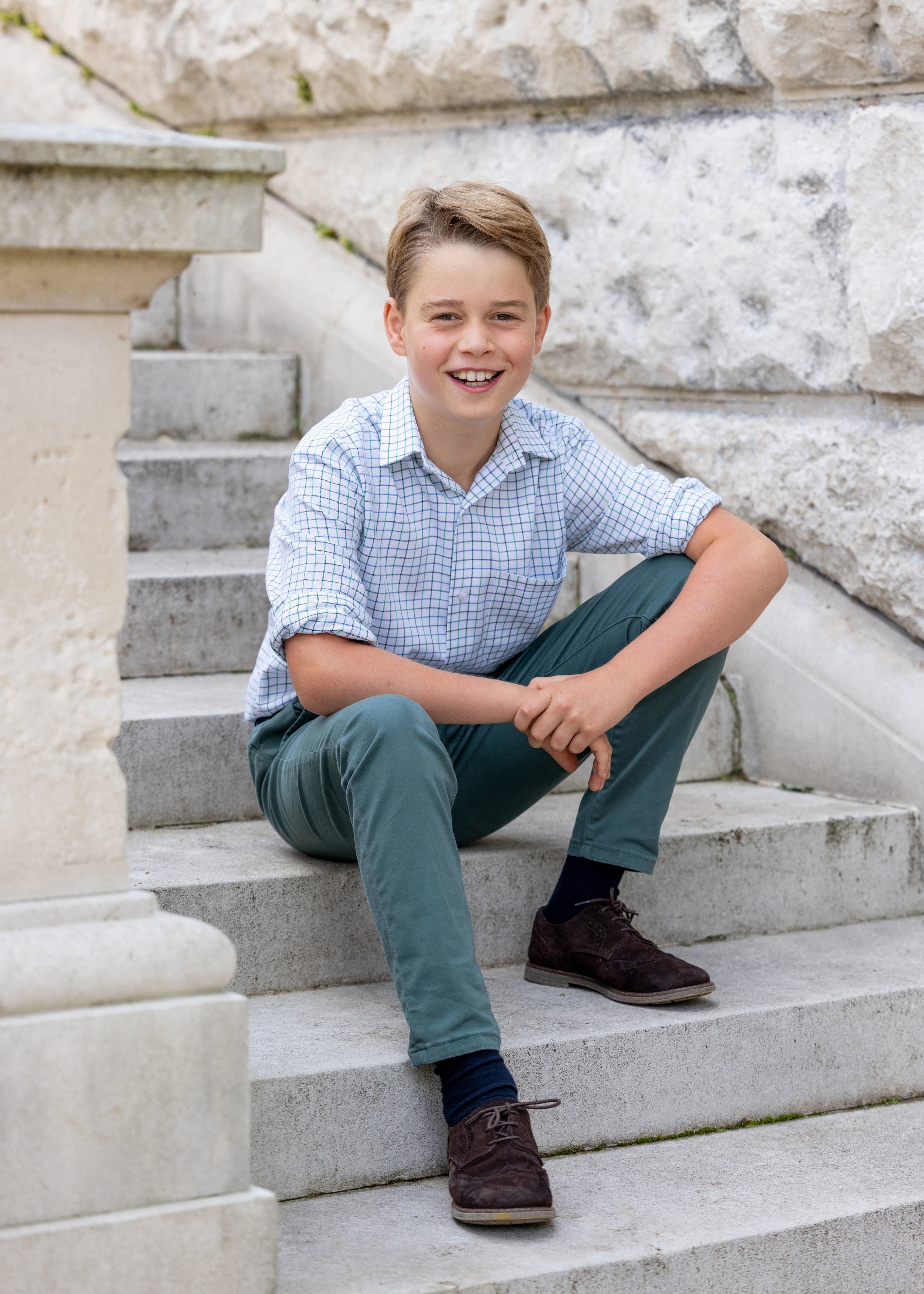 Prince George was photographed by Millie Pilkington