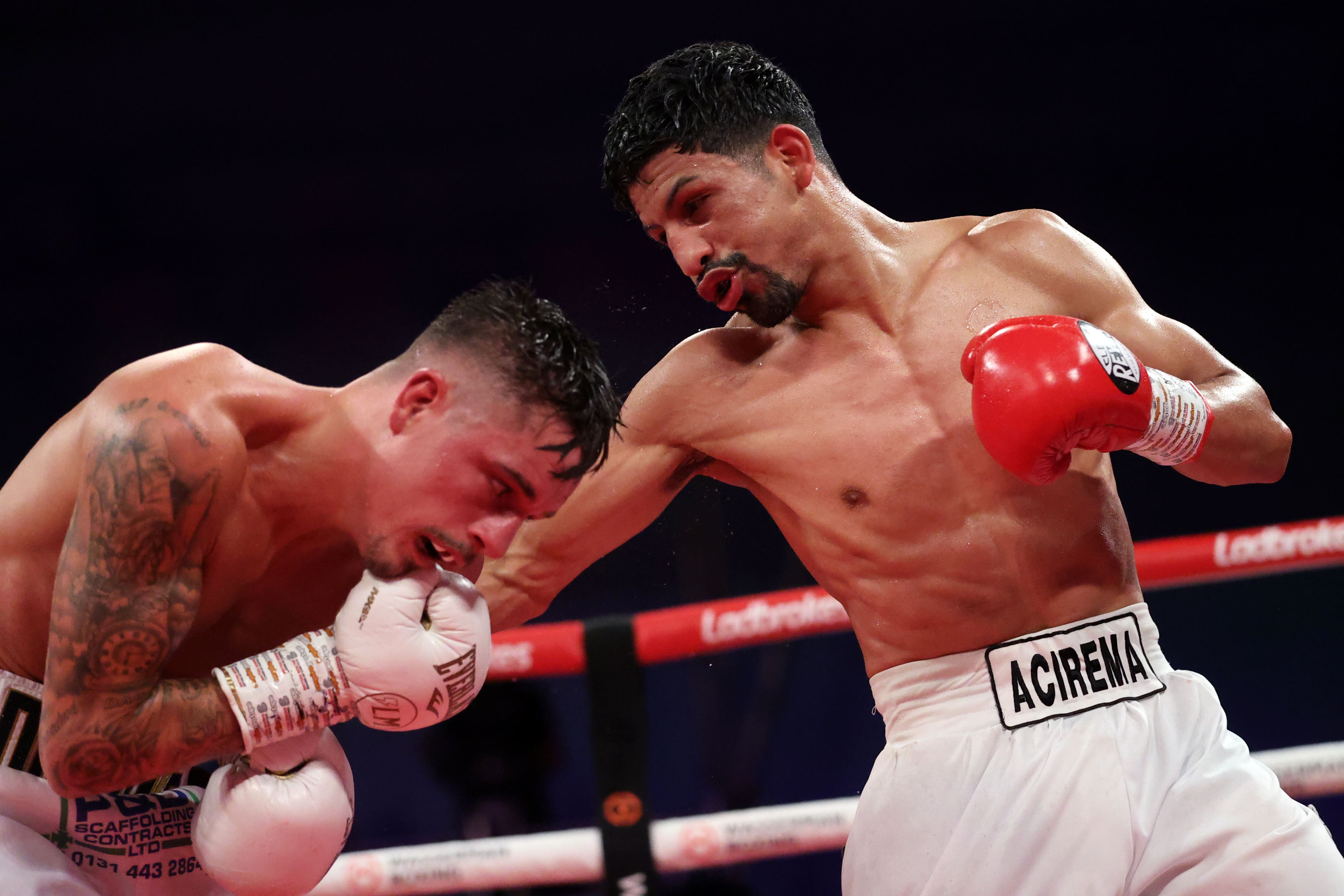 Lee McGregor (left) in action against Erik Robles (Steve Welsh/PA)