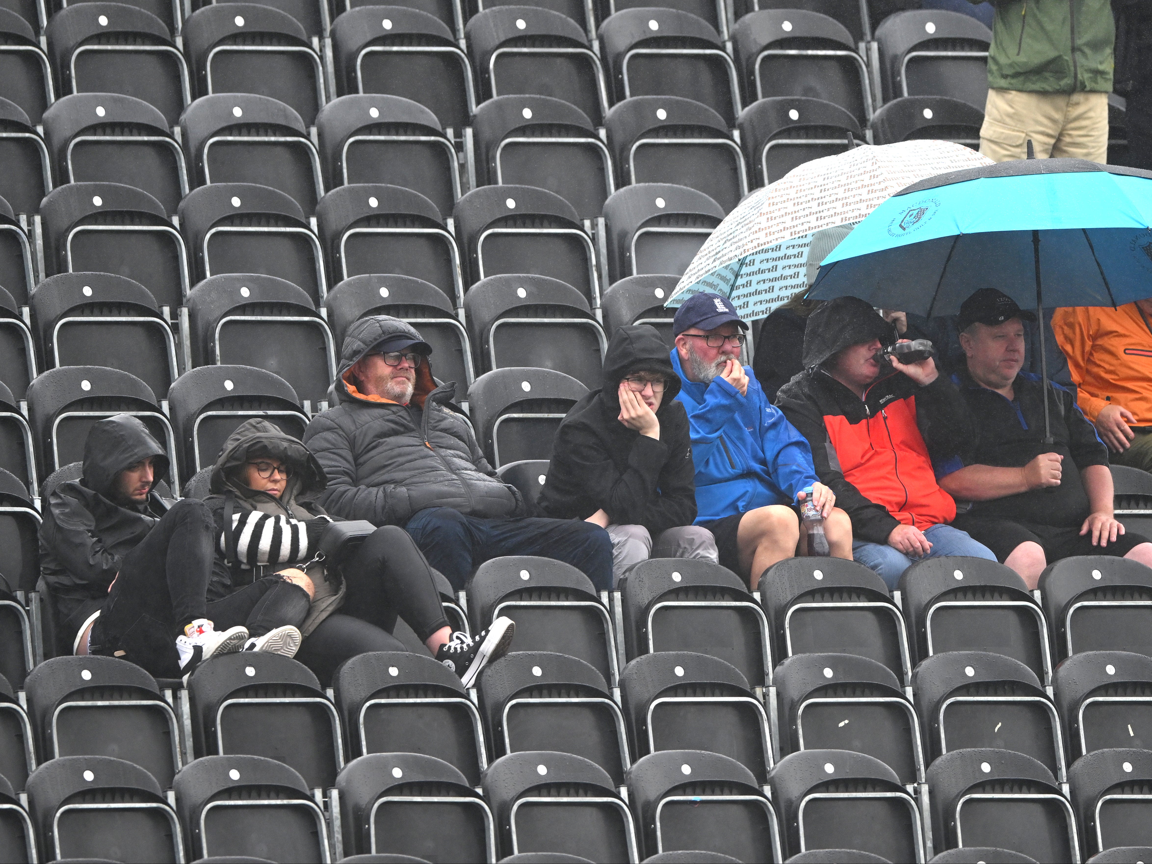 Flood alerts issued in Northern England as rain disrupts the Ashes and the Open
