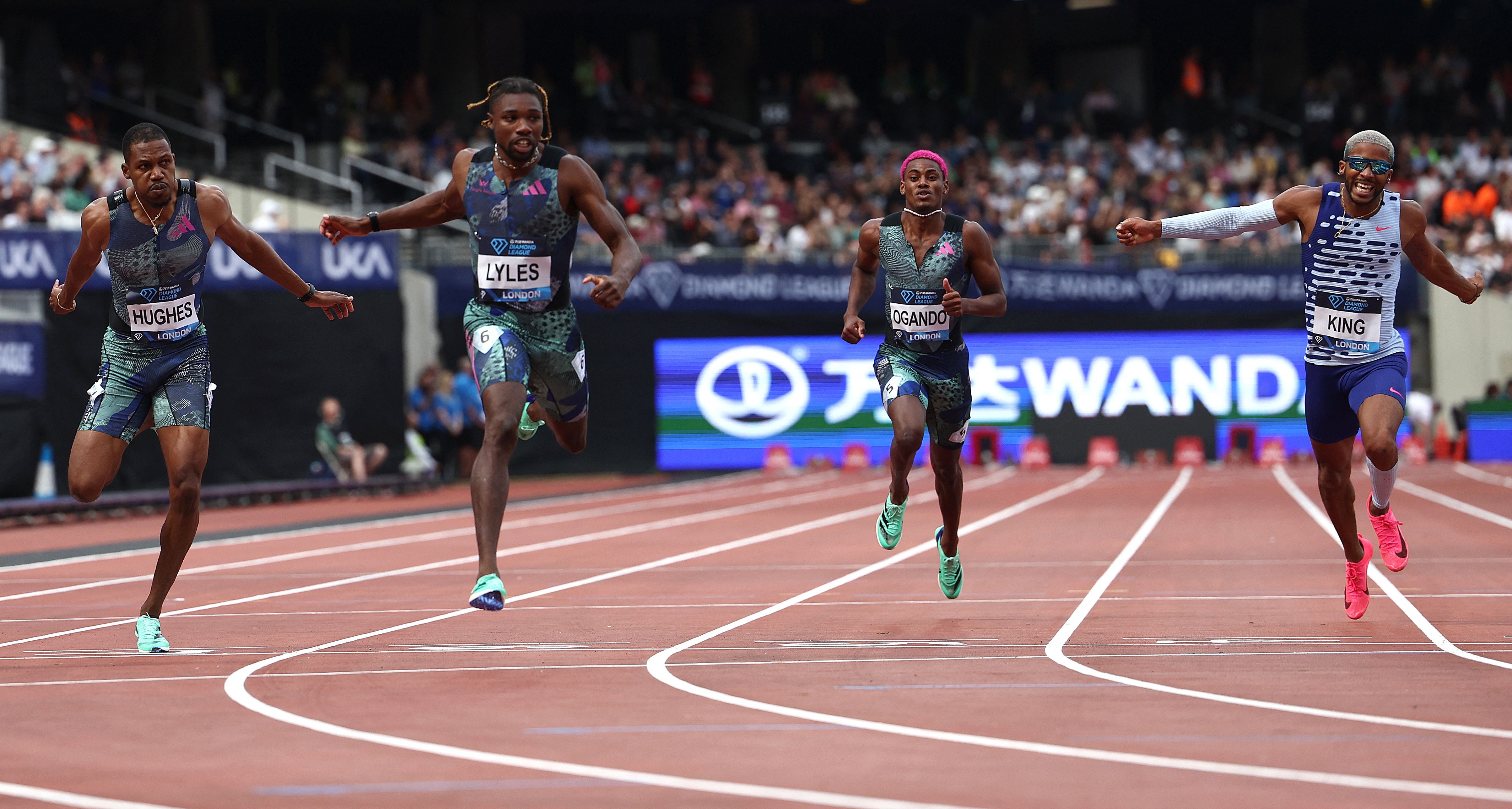 Zharnel Hughes blitzed to a British record time in the 200m