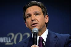 Ron DeSantis in car crash on way to Tennessee campaign event – live updates