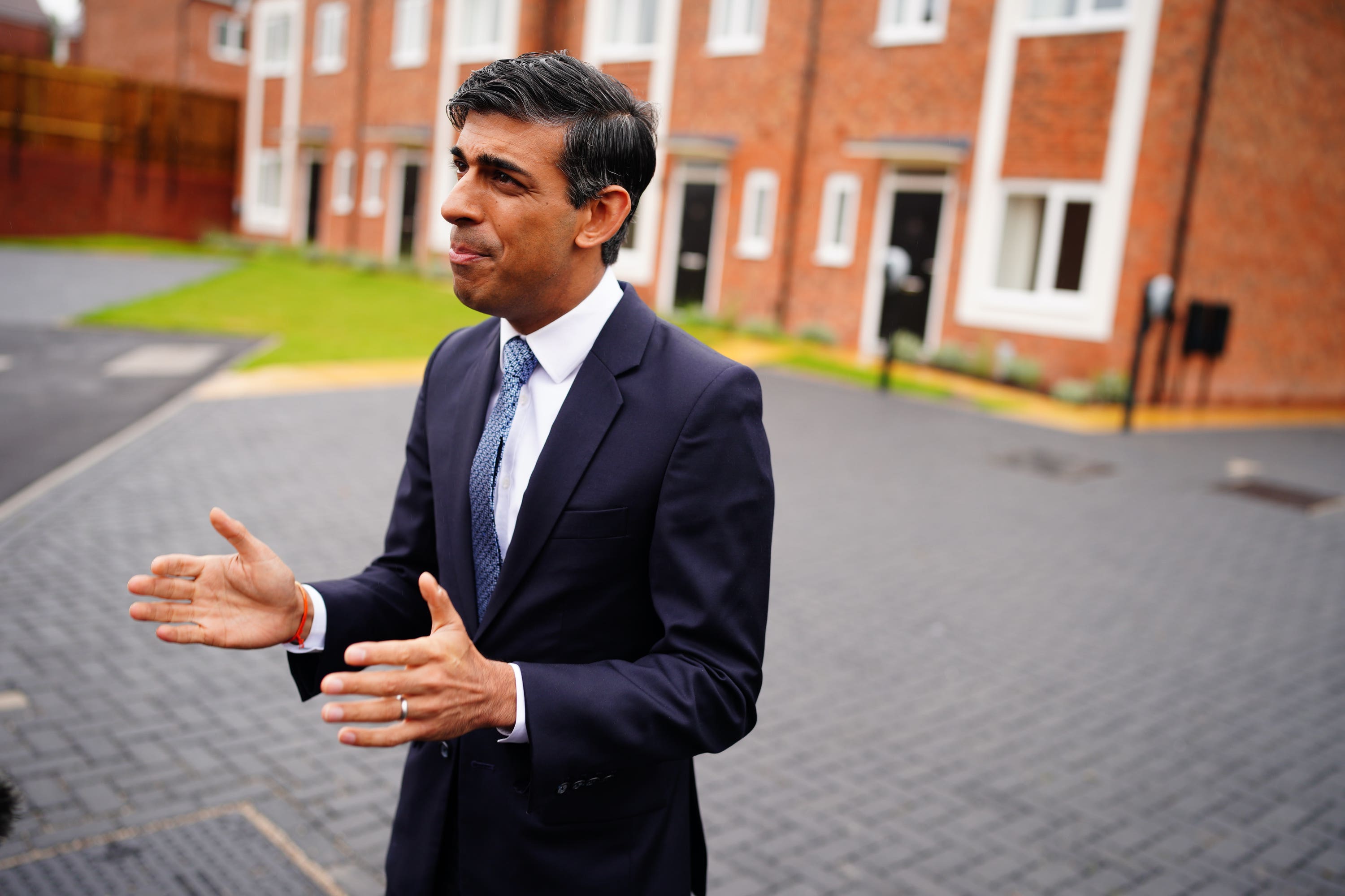 Prime minister Rishi Sunak was also talking about housing on Monday