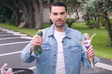 Ben Shapiro mocked for posting 43-minute video rant about Barbie movie as he sets fire to doll