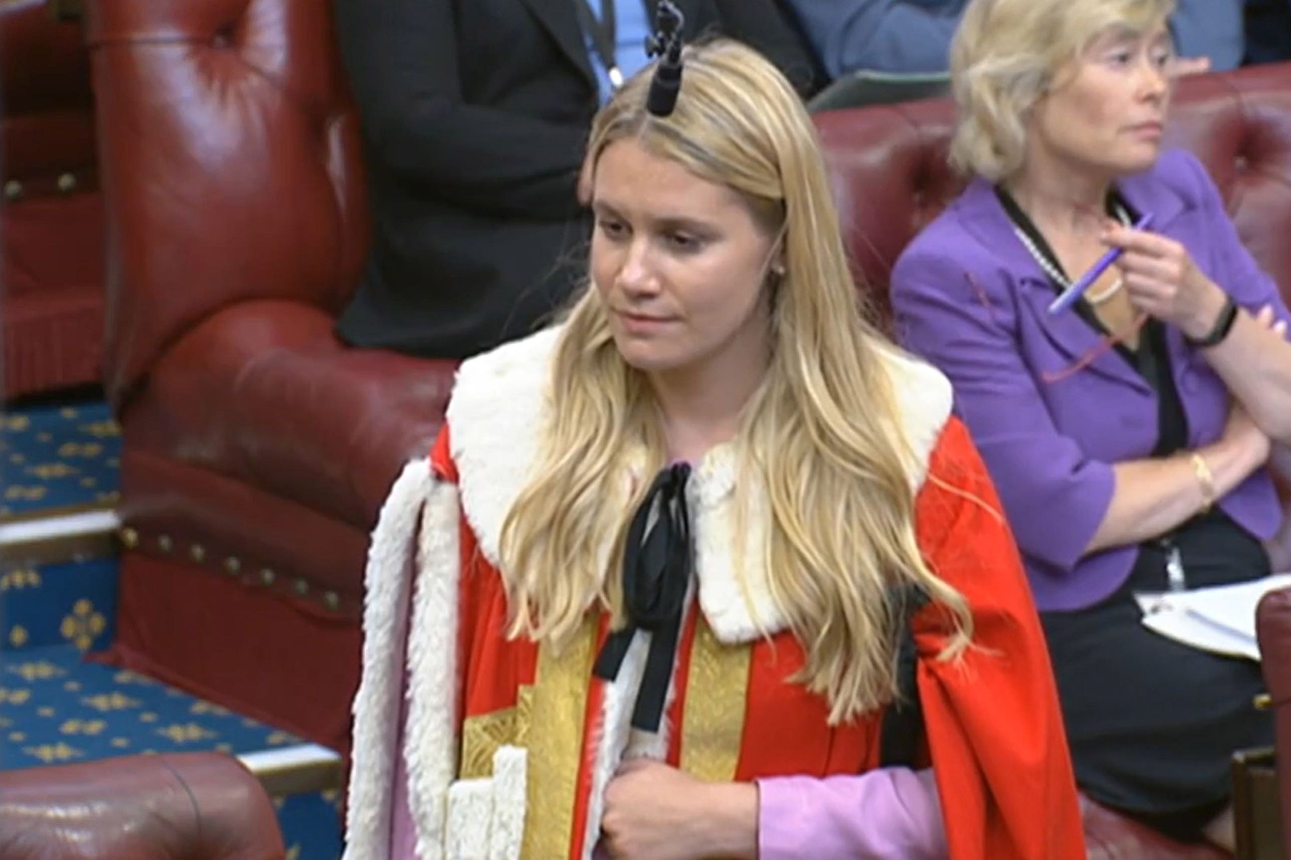 Lady Owen has taken her seat in the House of Lords (House of Lords)