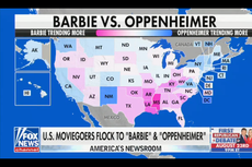 Fox News left confused by map that shows Republicans loving Barbie – despite conservative pundit backlash