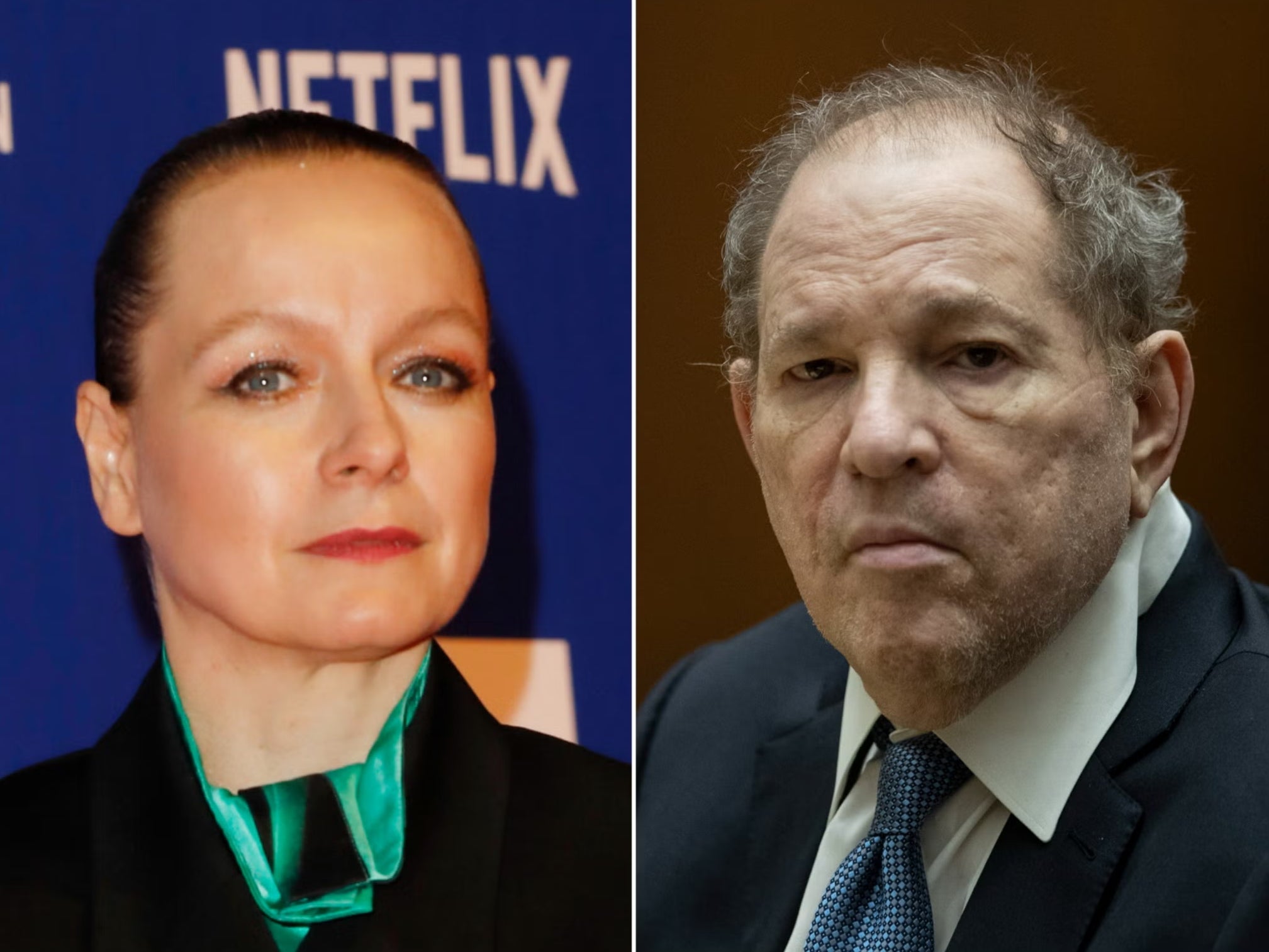 Samantha Morton and Harvey Weinstein